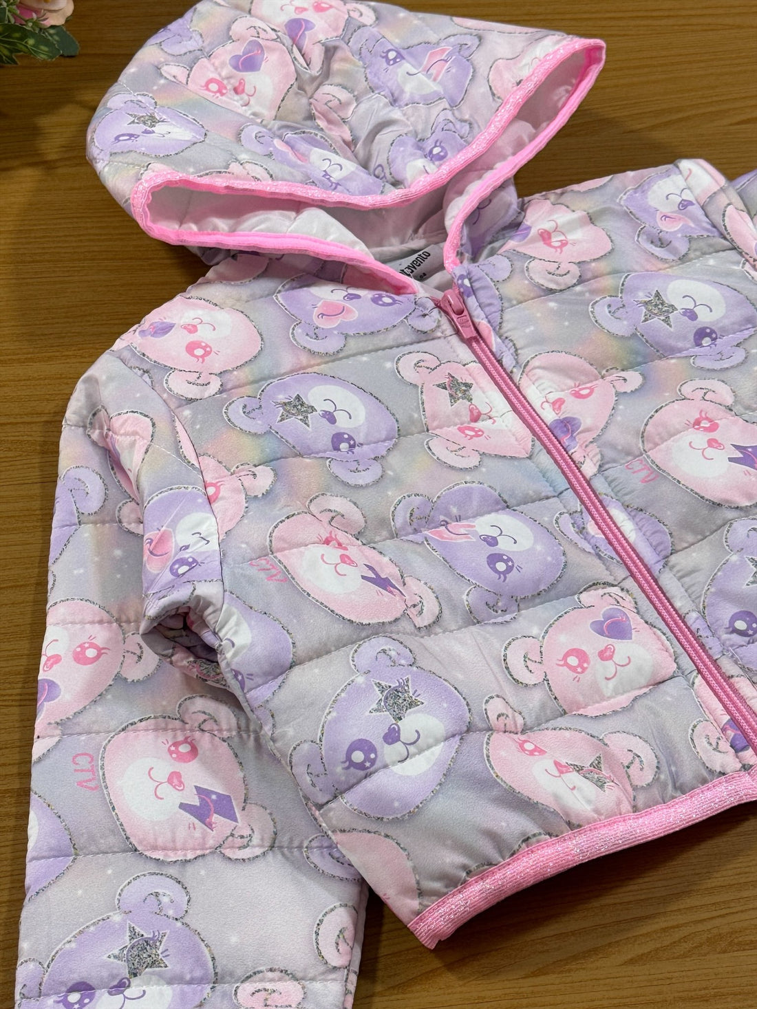 Jaqueta Infantil Catavento Inverno Puffer Ursinhos