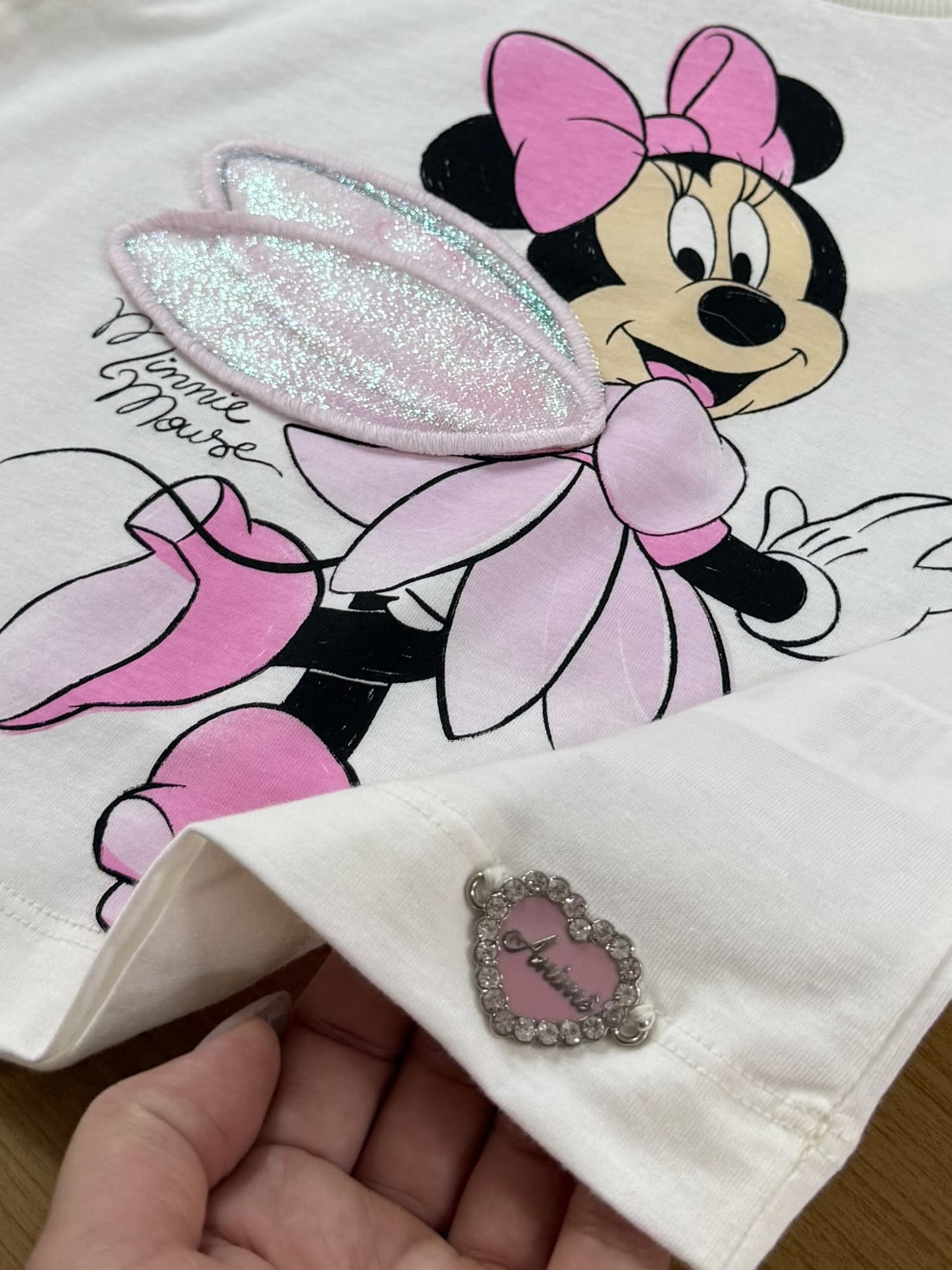 Blusa Infantil Animê Verão Braca Minnie Fadinha Disney