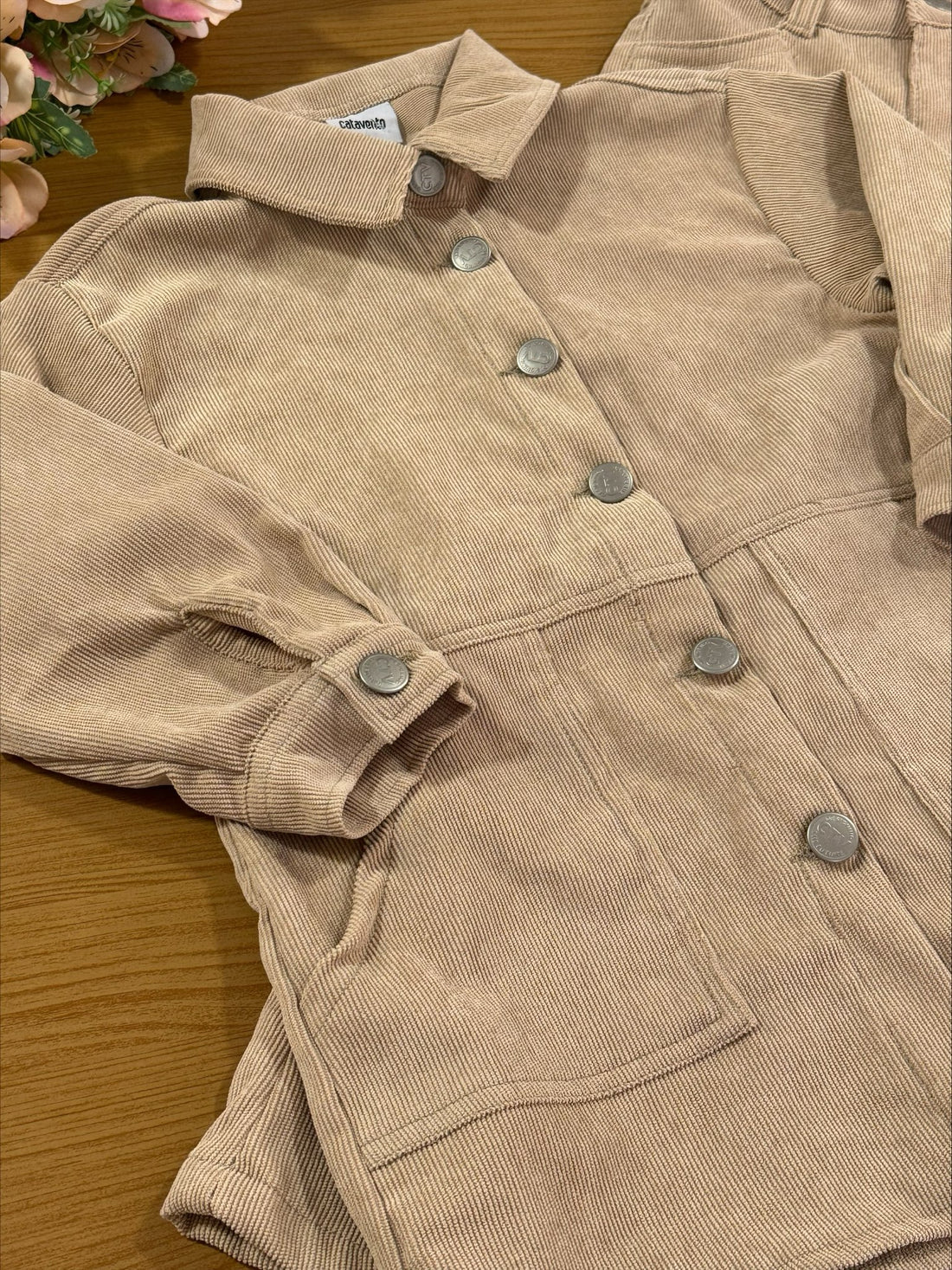 Conjunto Infantil Catavento Inverno Calça e Blusa Caramelo