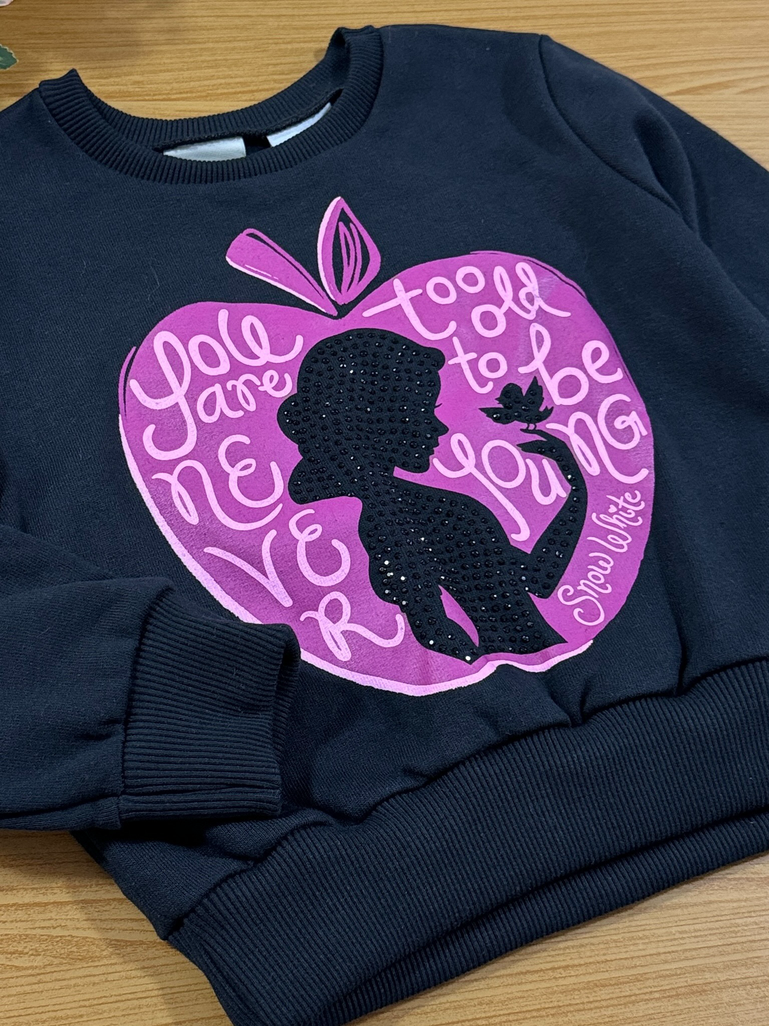 Moletom Infantil Momi Inverno Flanelado Branca De Neve Disney