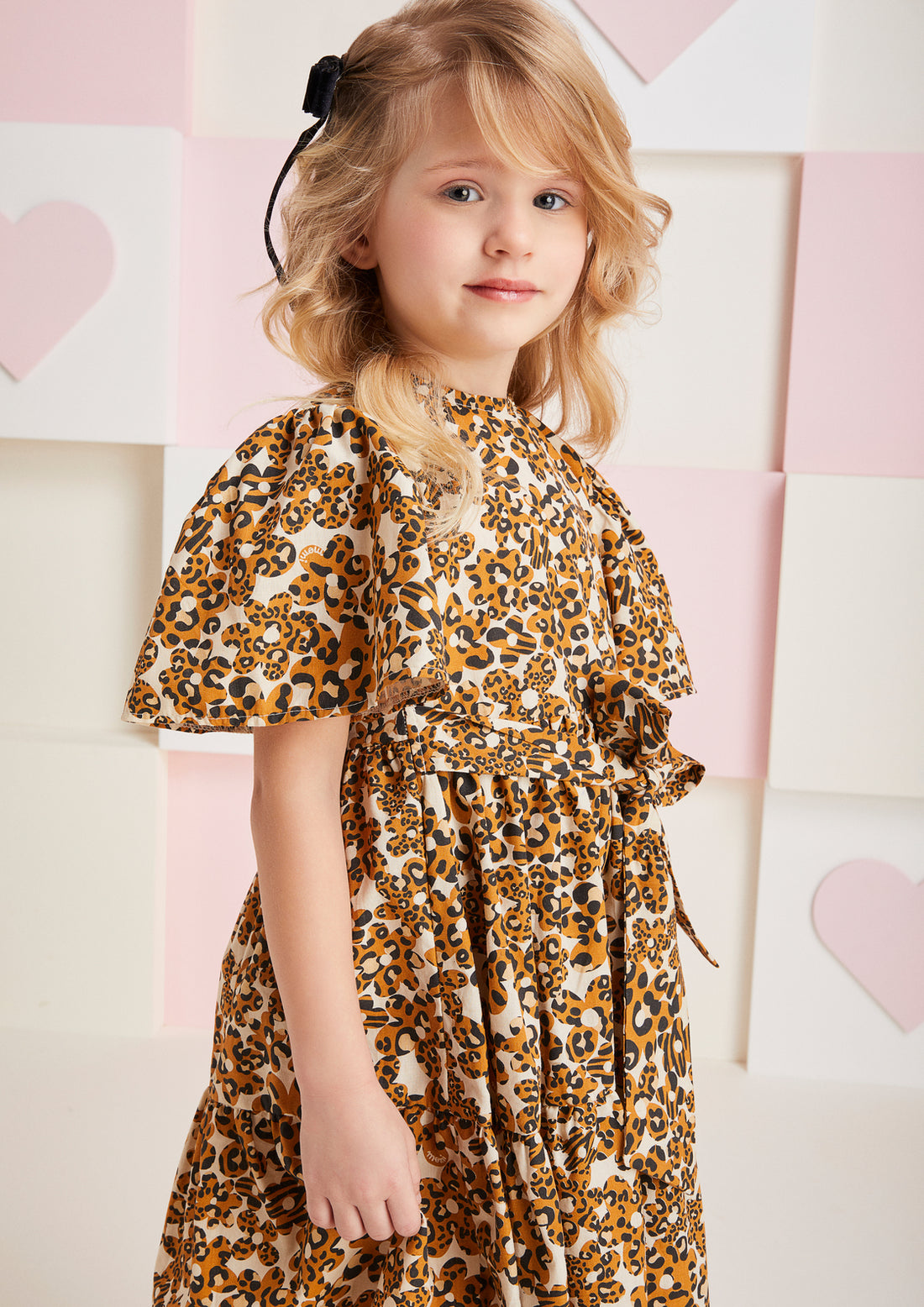 Vestido Infantil Momi Inverno Oncinha Floral