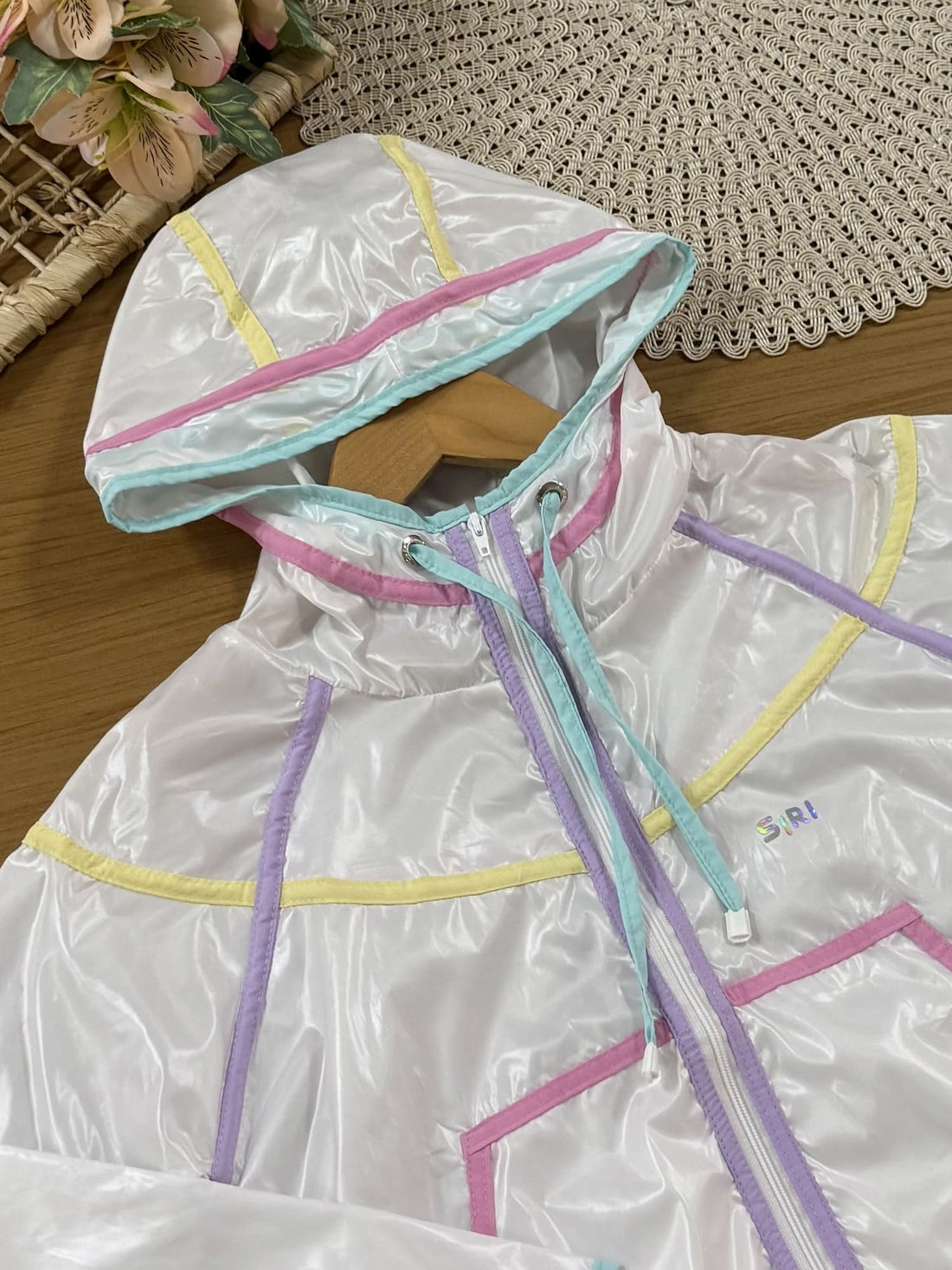 Jaqueta Infantil Siri Kids Sport Corta Vento Luíza Branca 41721