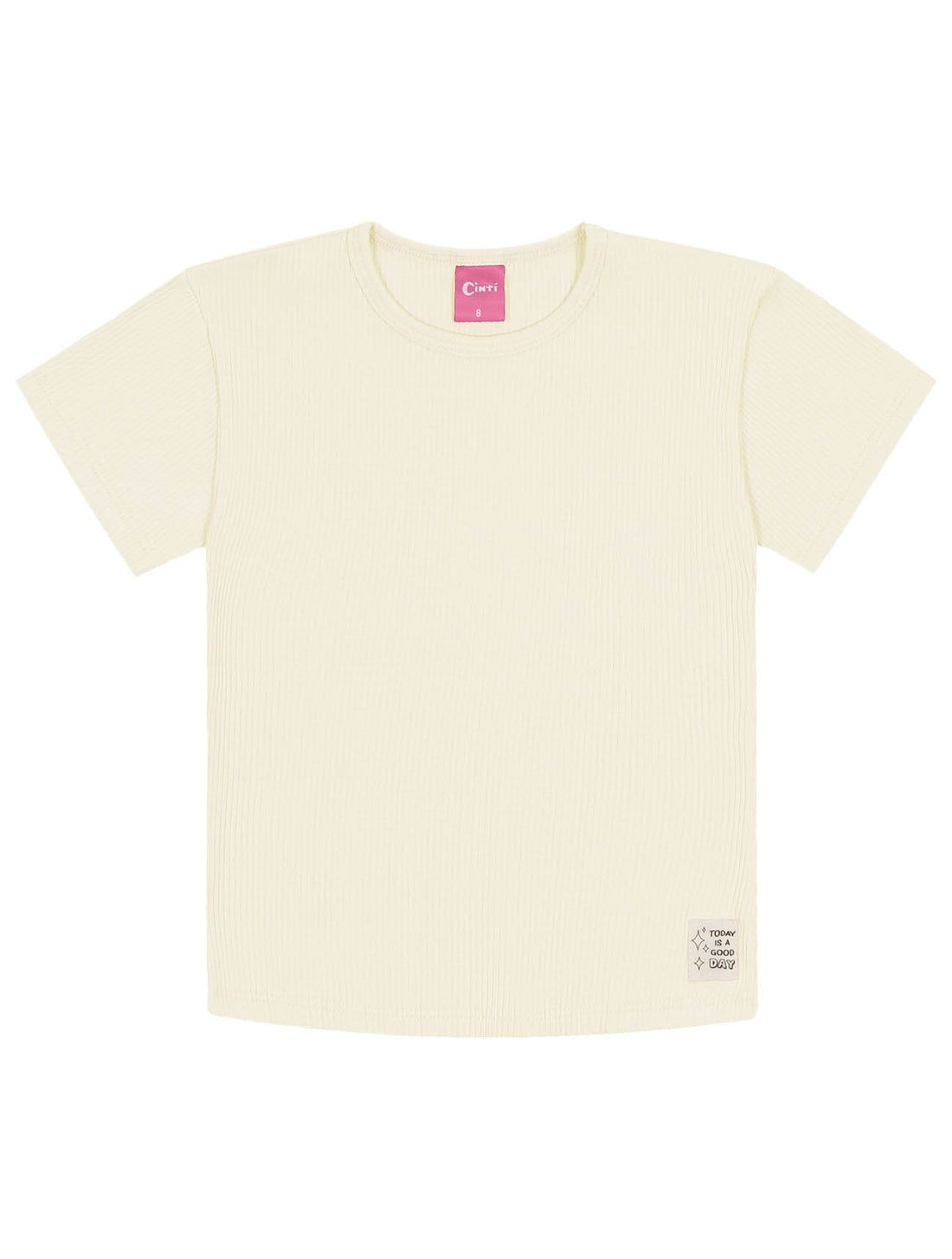 Blusa Infantil Cinti Canelada Off White