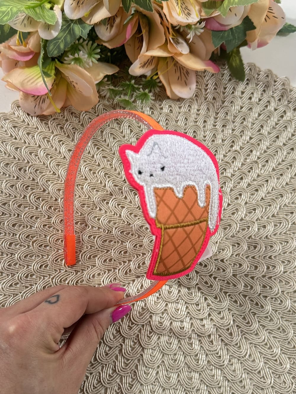 Tiara Infantil Siri Kids Julia Aplique Ice Cat