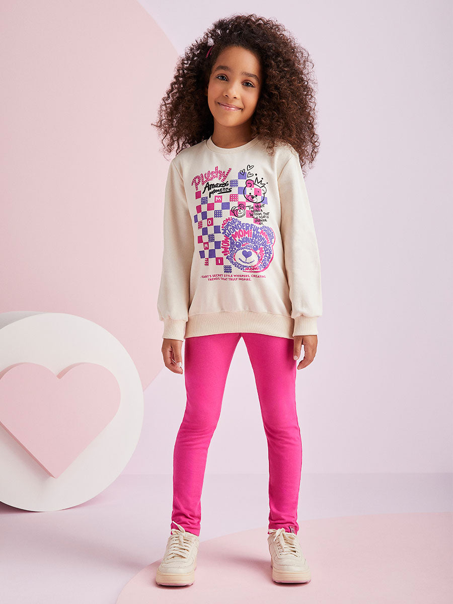Conjunto Infantil Momi Inverno Legging e Moletom Ursinho