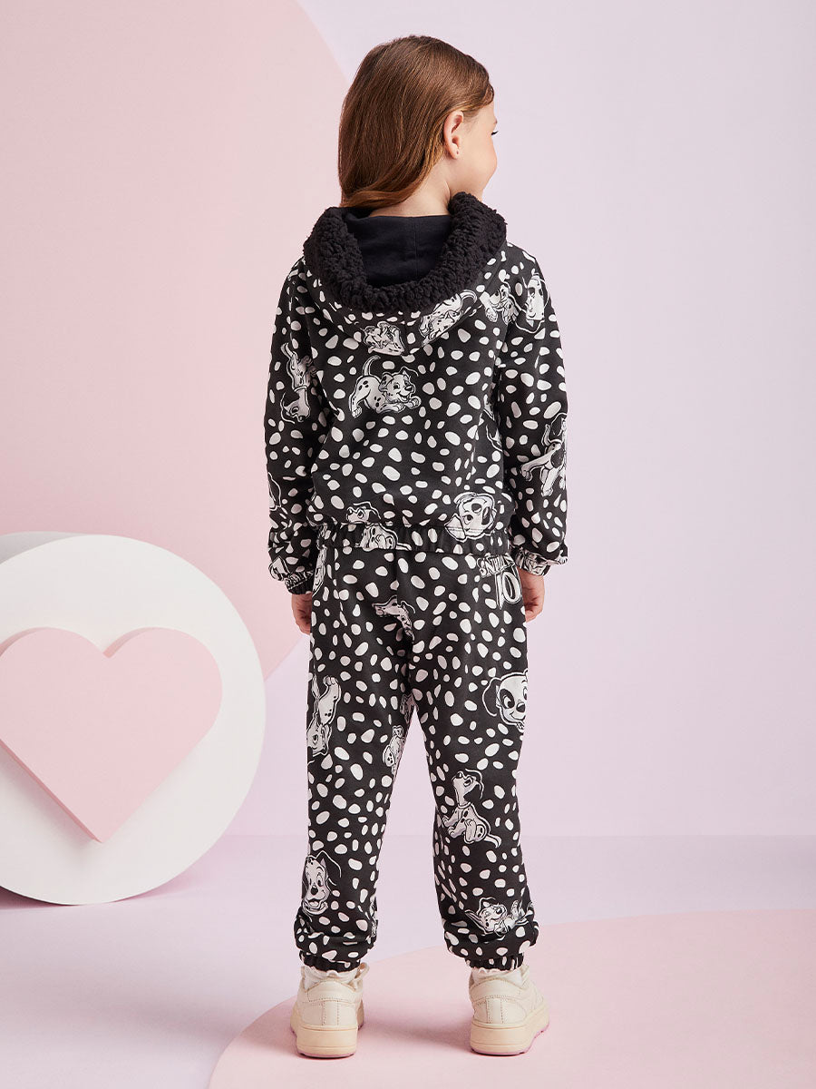 Conjunto Infantil Momi Inverno Calça e Moletom Sem Flanela 101 Dálmatas Disney