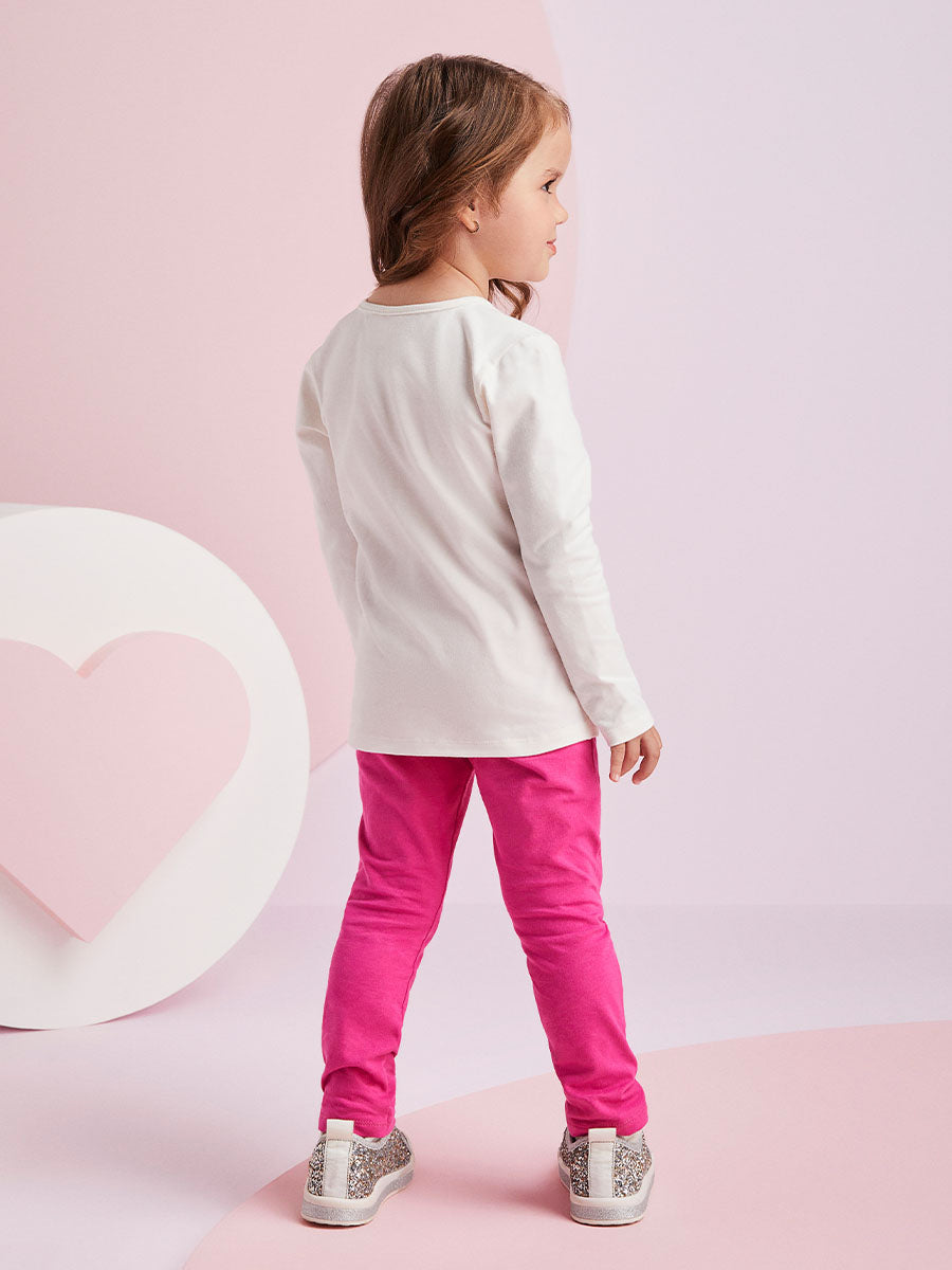 Conjunto Infantil Momi Inverno Calça Rosa e Blusa Bolsinha