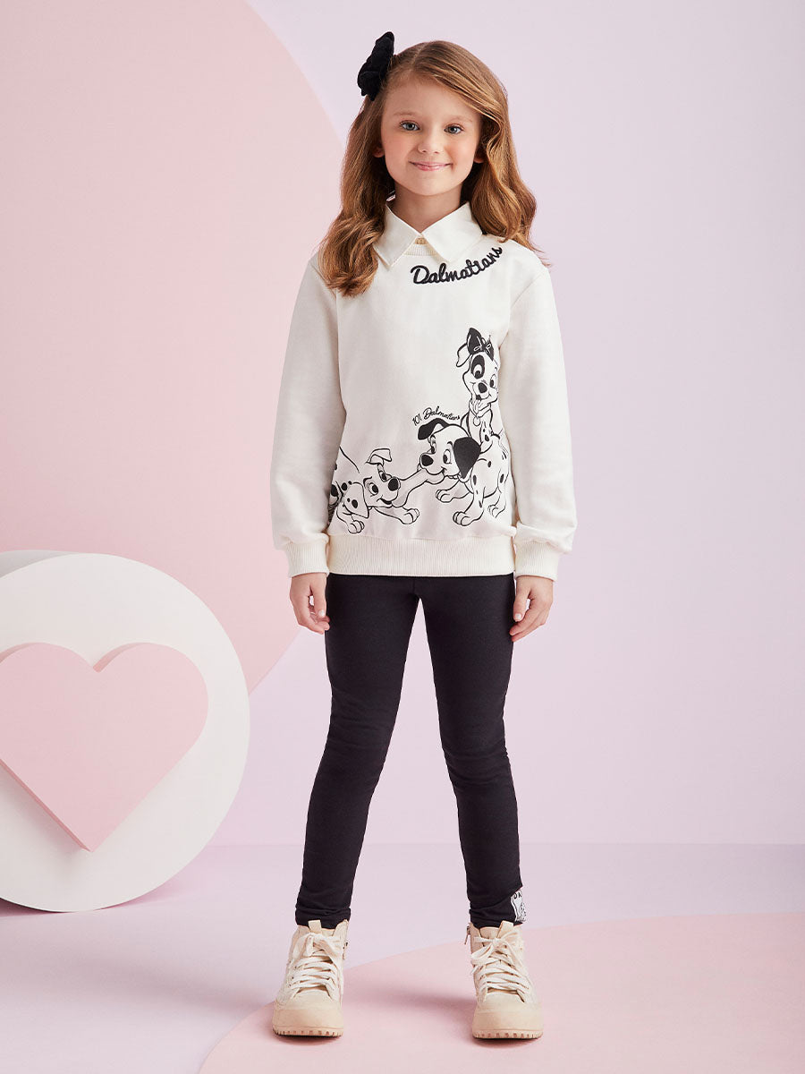 Conjunto Infantil Momi Inverno Legging e Blusa 101 Dálmatas