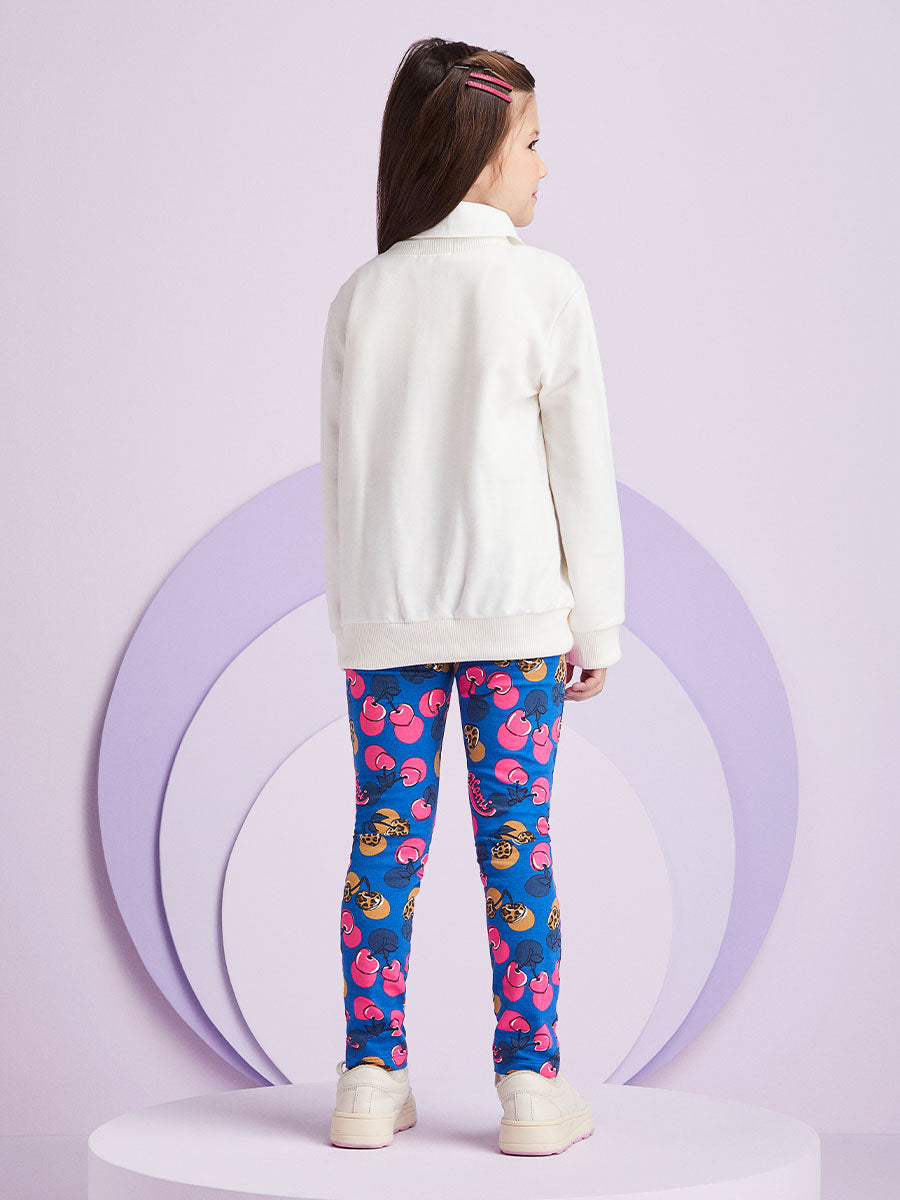 Conjunto Infantil Momi Inverno Calça Cerejinha e Moletom Sem Flanela Bolsinha