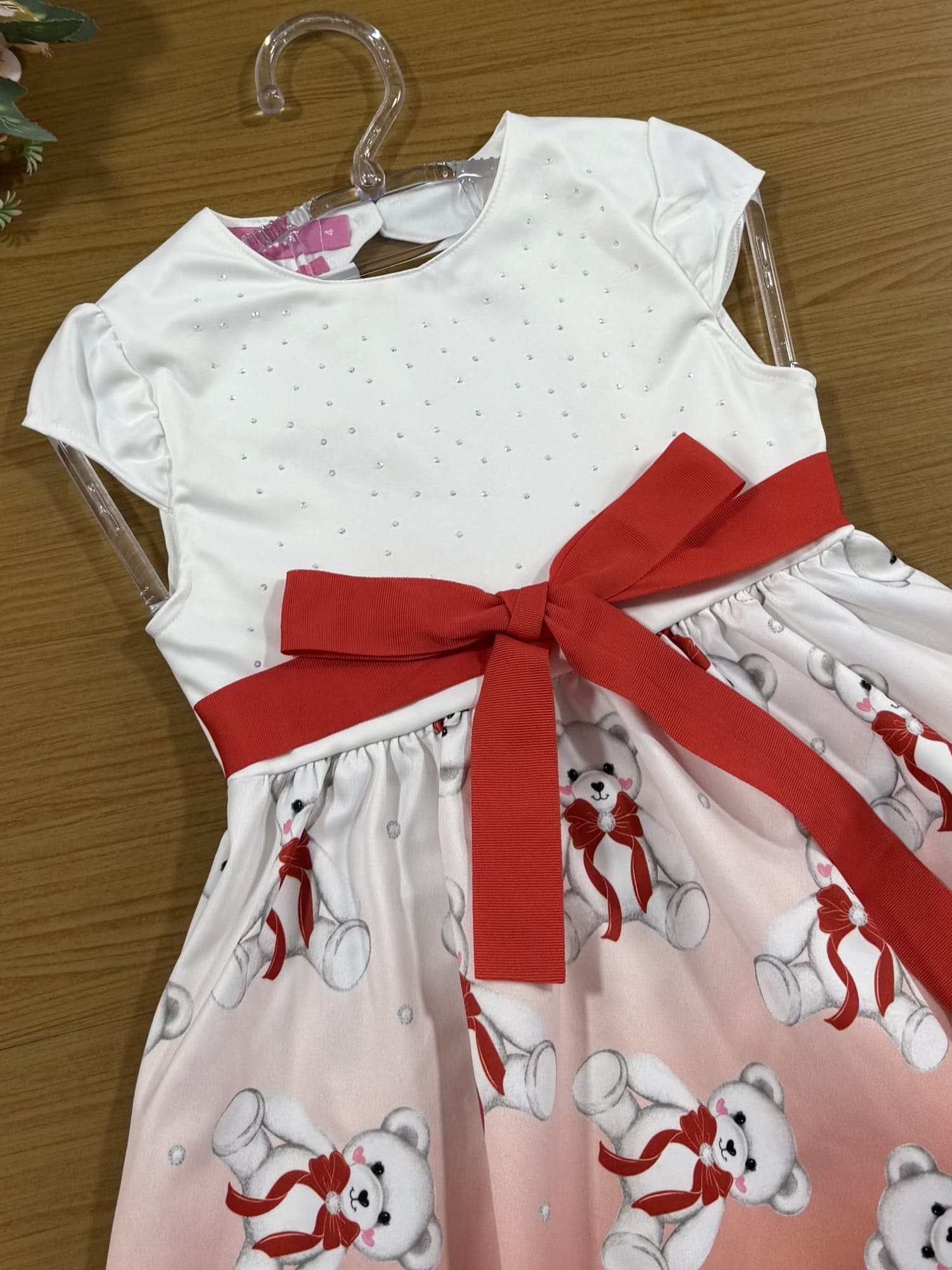 Vestido Infantil Cinti Inverno Ursinho com Bolero