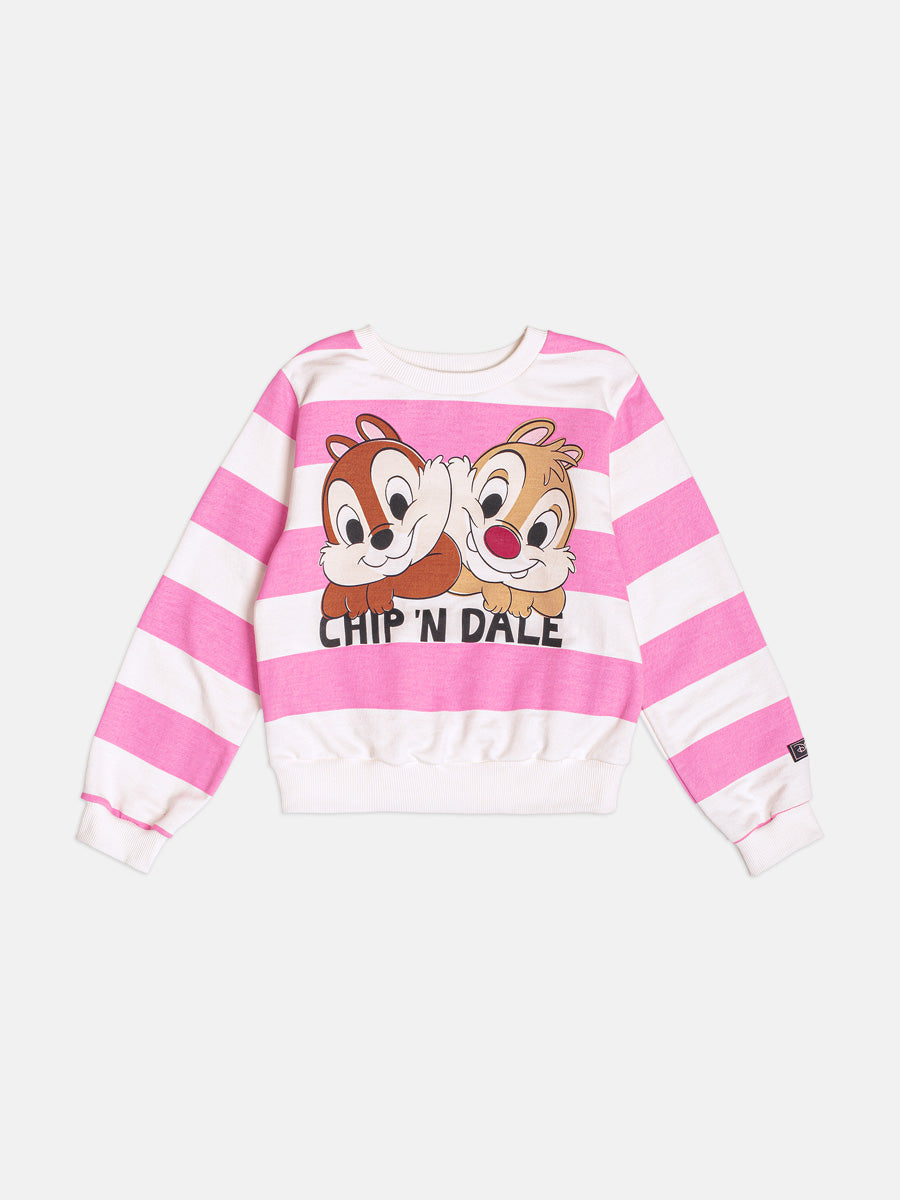 Casaco Infantil Momi Inverno Listrado Tico e Teco Disney