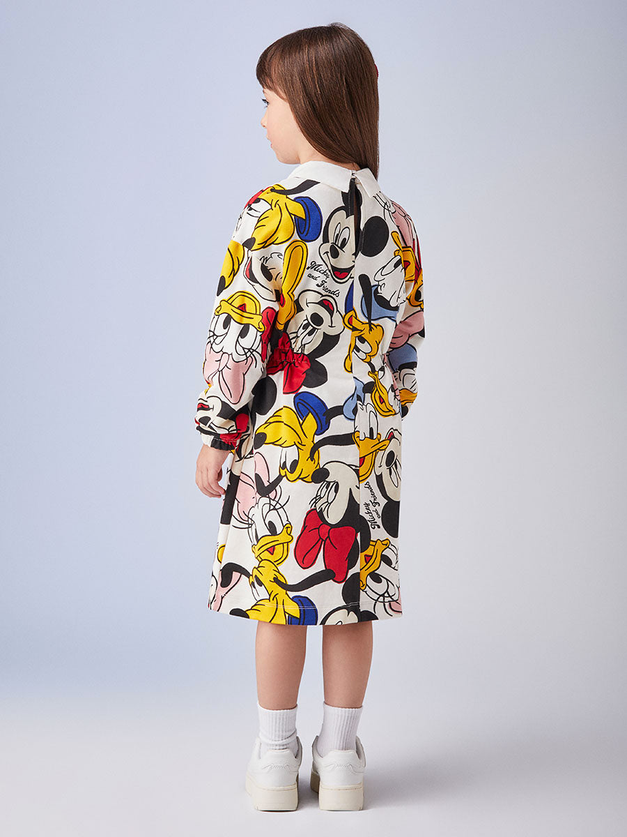 Vestido Infantil Animê Inverno Mickey And Friends Disney