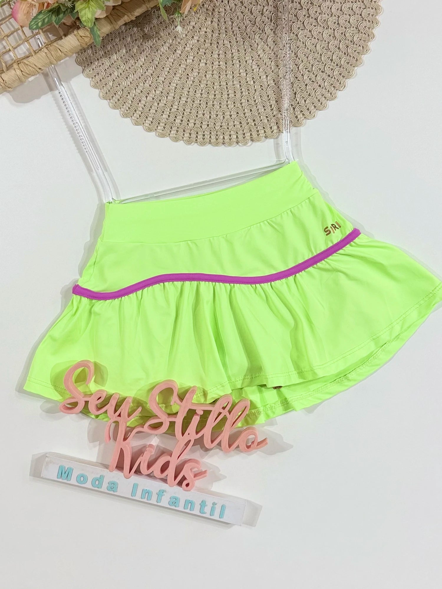 Saia Infantil Siri Kids Sport Flavia Chloe Verde 42667
