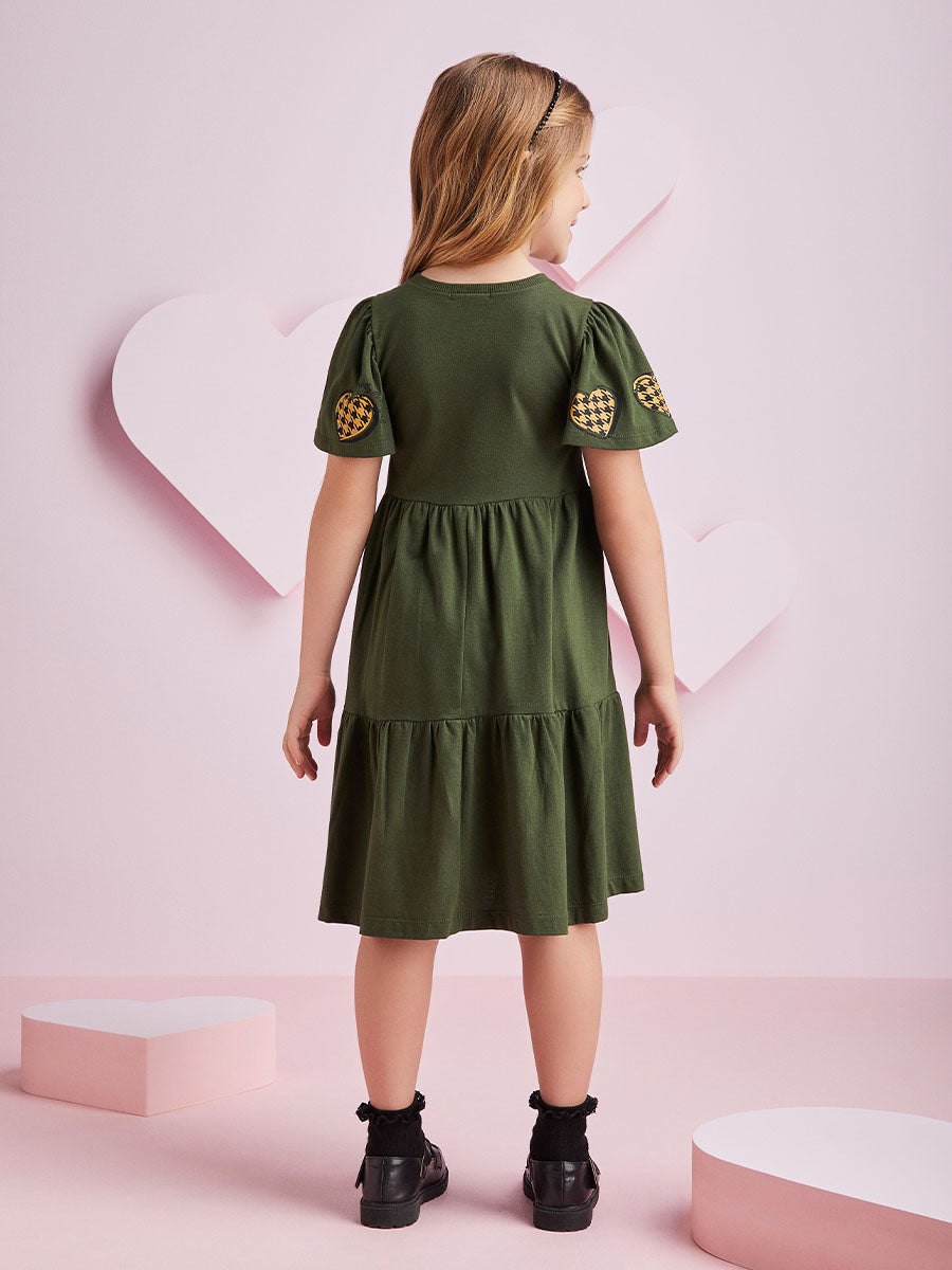 Vestido Infantil Momi Inverno Verde