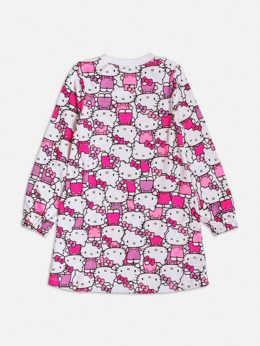 Vestido Infantil Momi Inverno Hello Kitty
