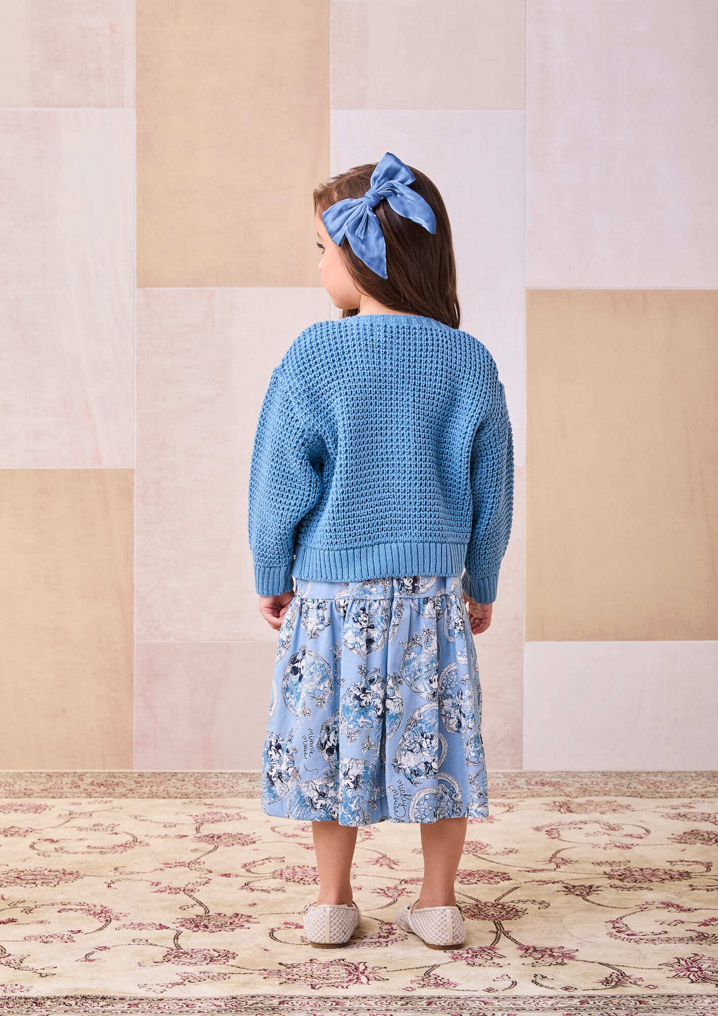 Vestido Infantil Animê Inverno Mickey e Minnie Disney