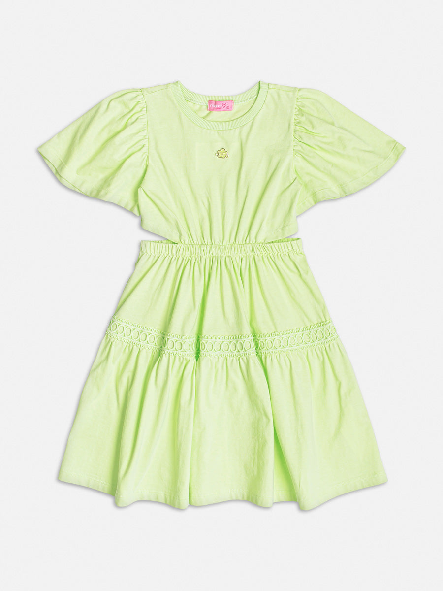 Vestido Infantil Momi Verão Verde