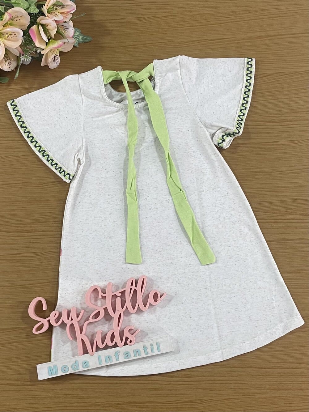 Vestido Infantil Kukie Alecrim Verão Menininha no Jardim