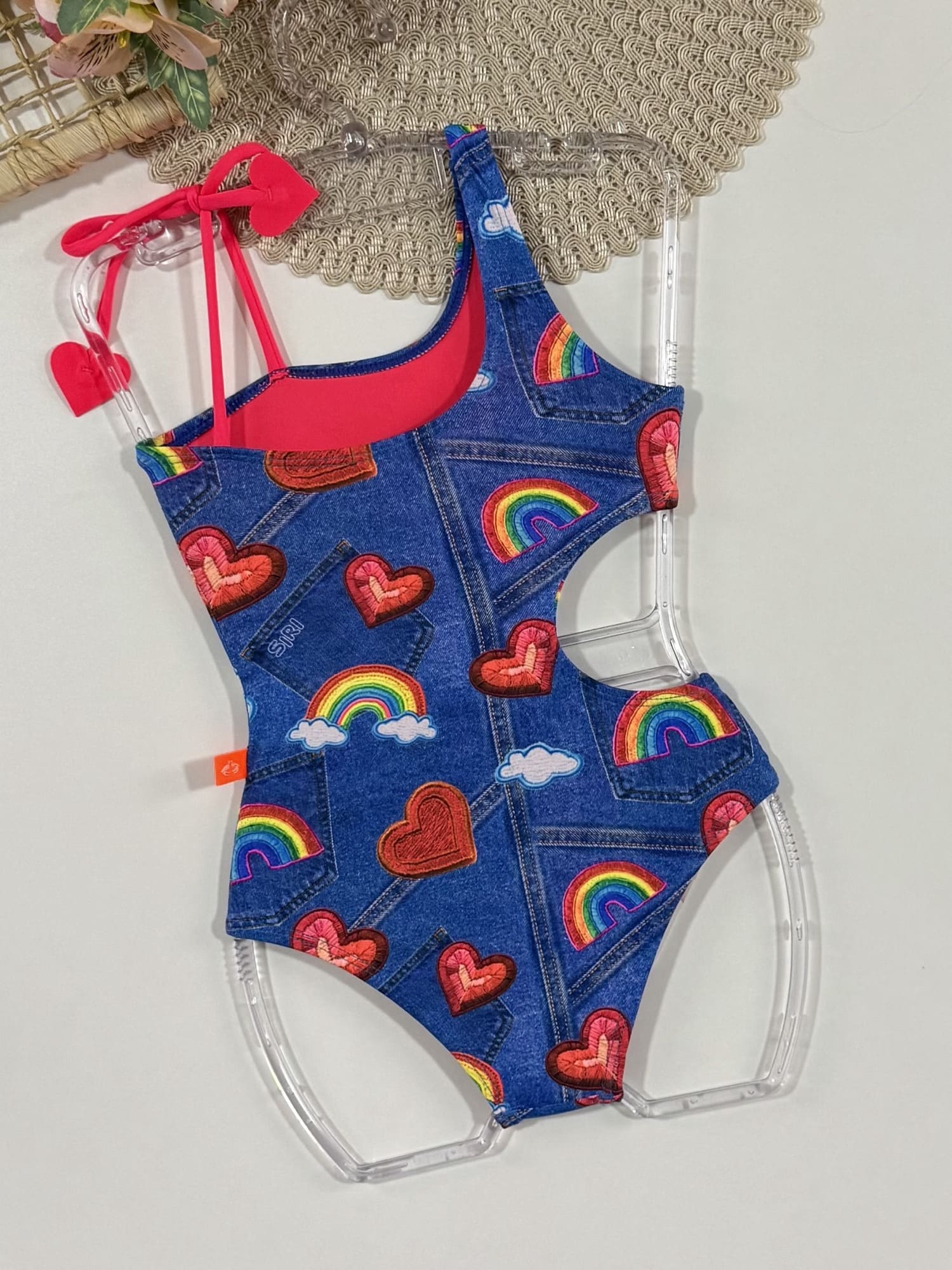 Maiô Infantil Siri Kids Laura Siri Love 40225