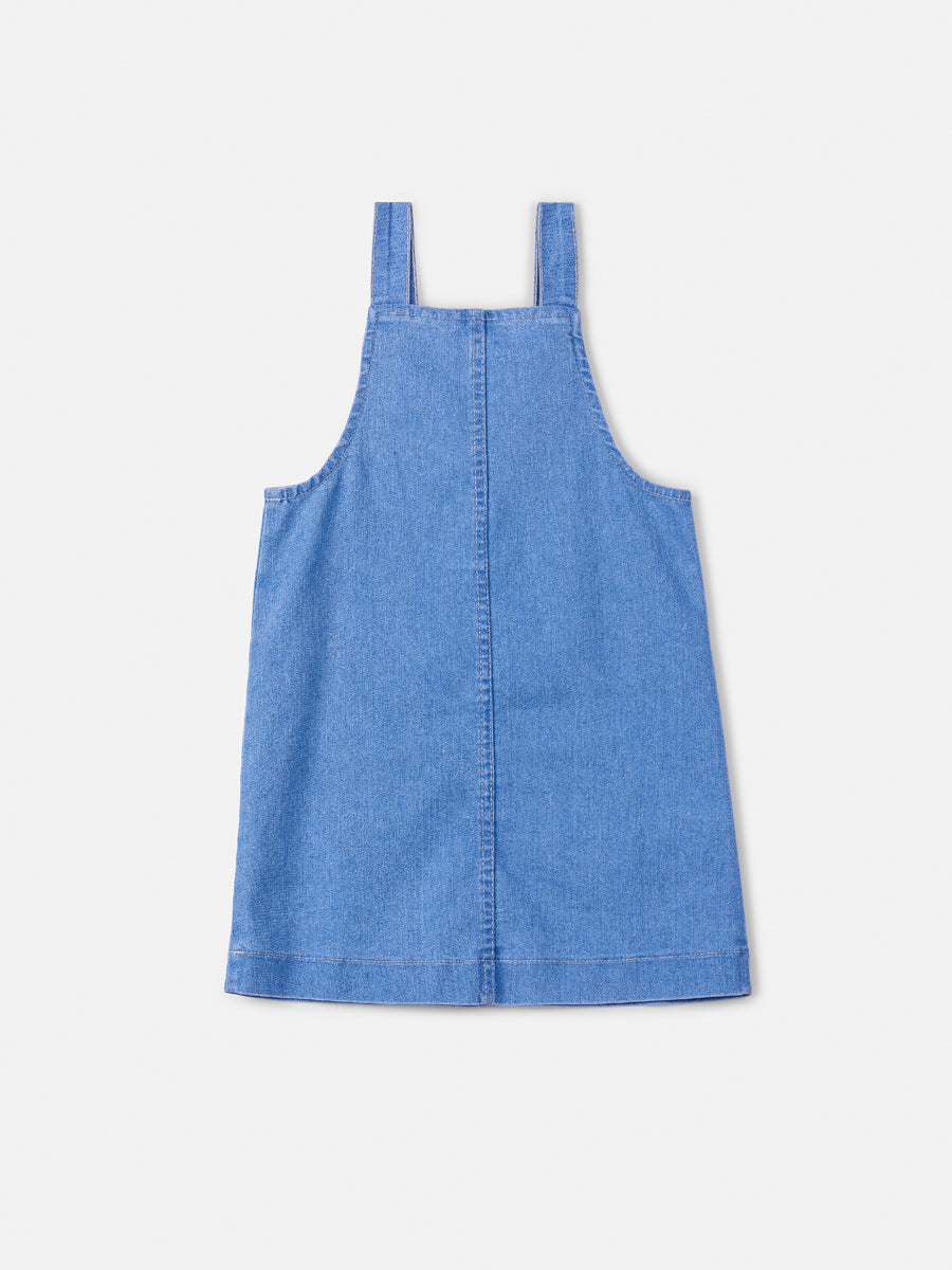 Salopete Infantil Animê Jeans com Brilho