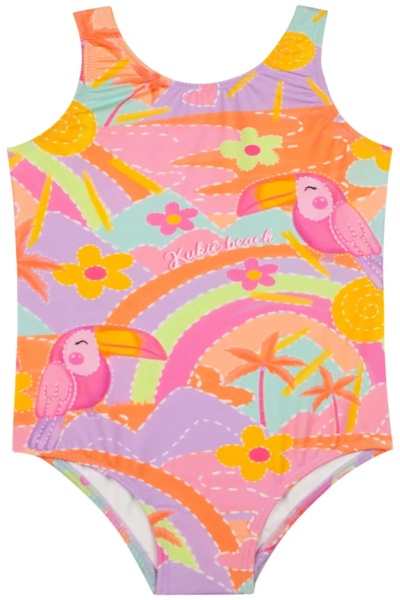 Maiô Infantil Kukiê Verão Colorido Florzinha