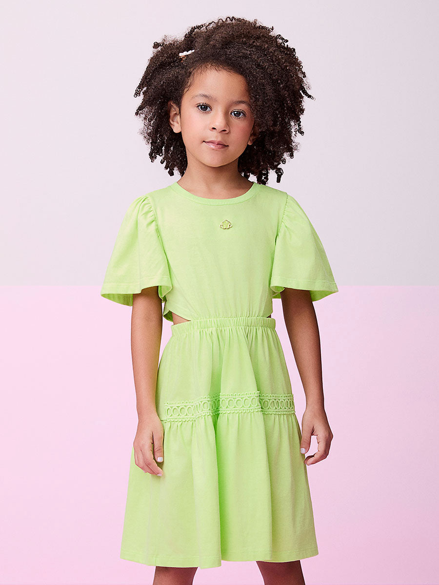 Vestido Infantil Momi Verão Verde