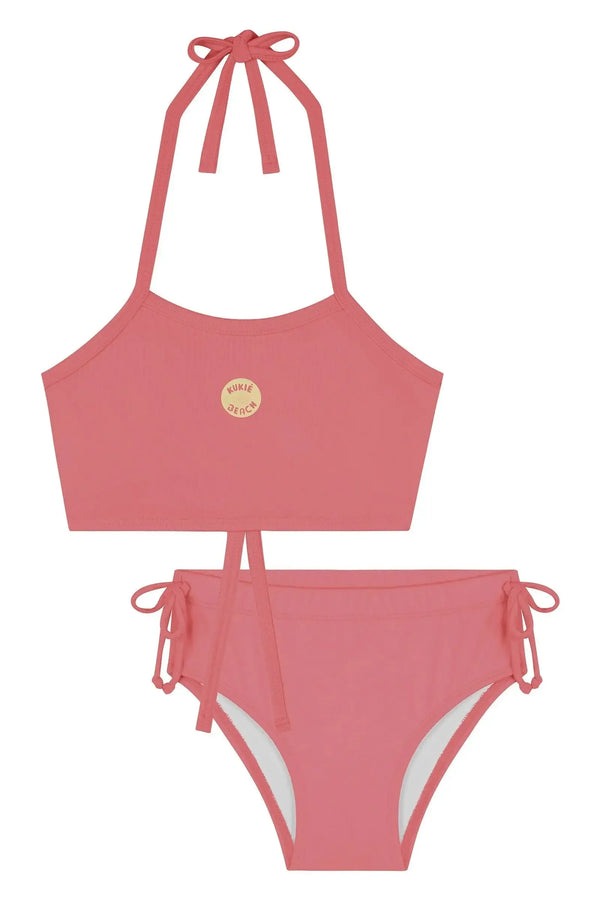 Biquíni Infantil Kukiê Verão Rosa Neon