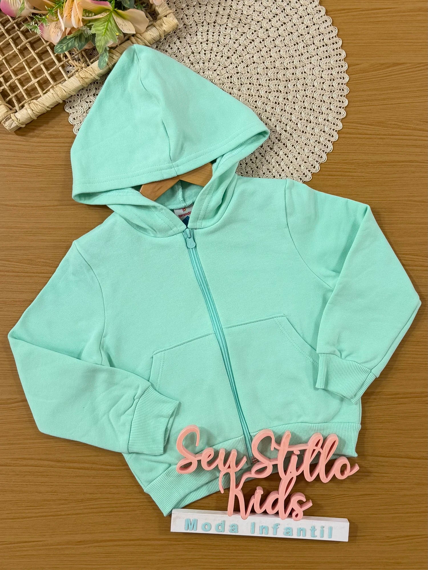Moletom Infantil Brandili Flanelado Verde