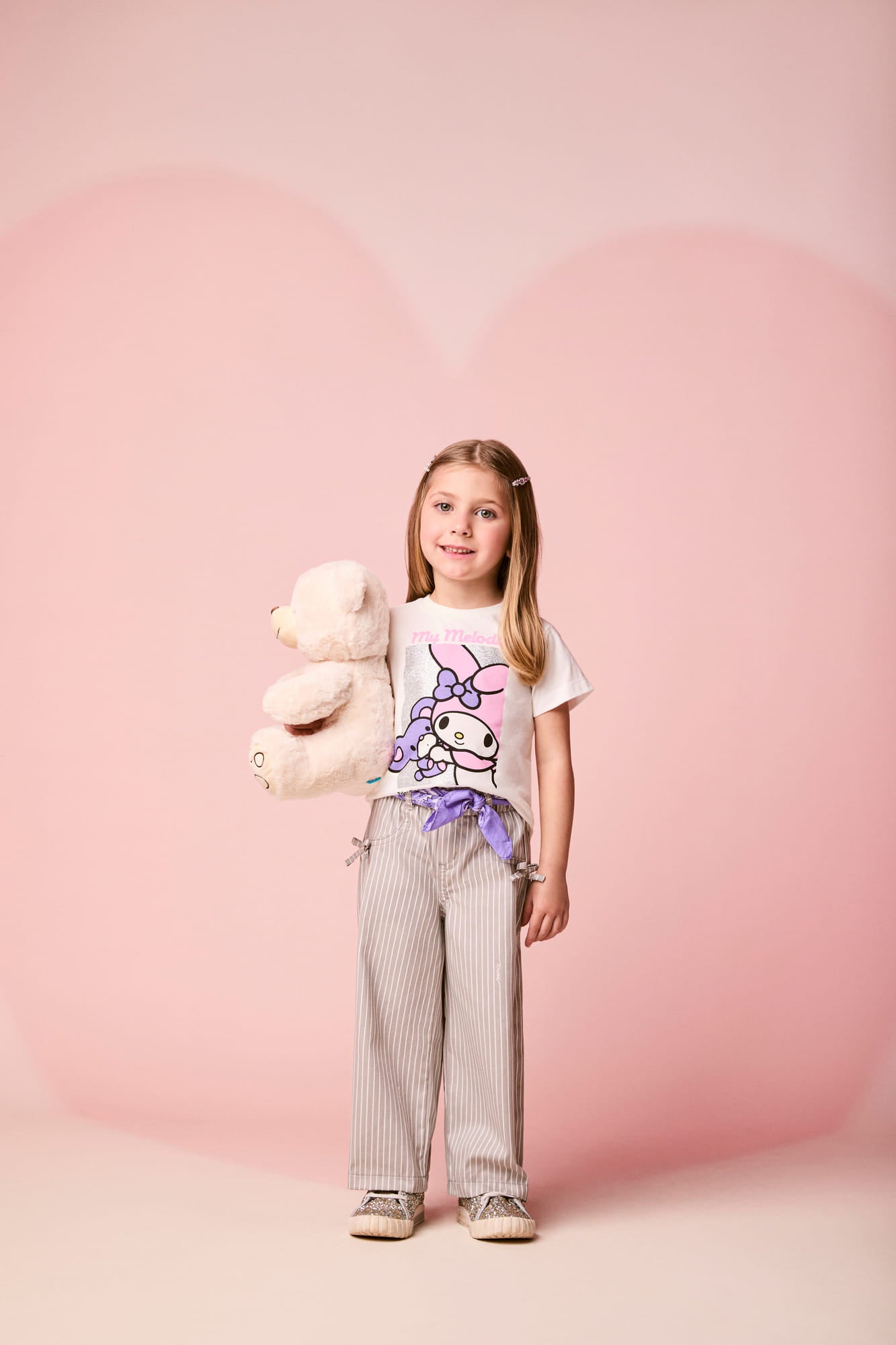 Blusa Infantil Momi Inverno Manga Curta Branca My Melody