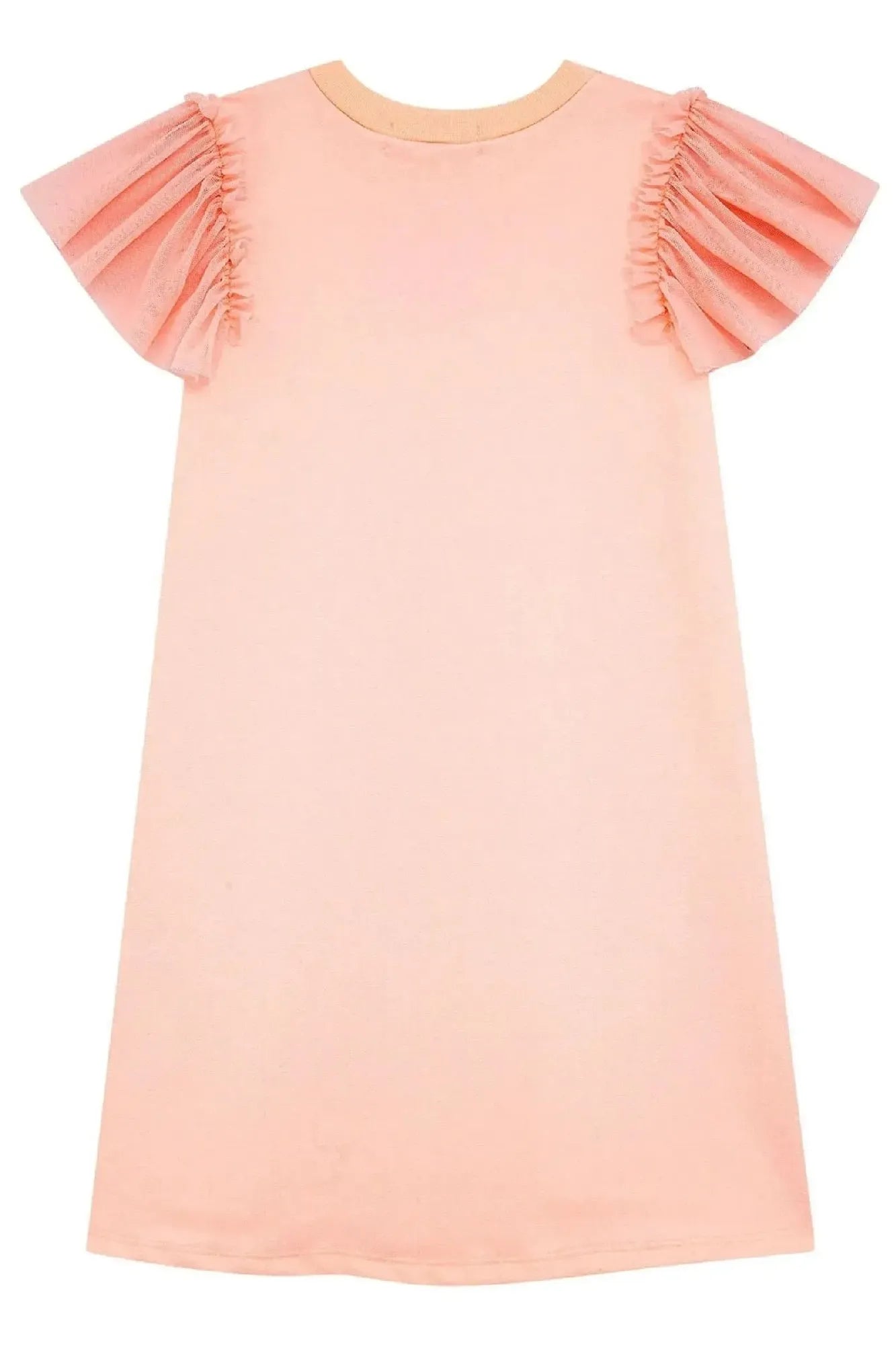 Vestido Infantil Kukiê Salmão Ursinha Paris