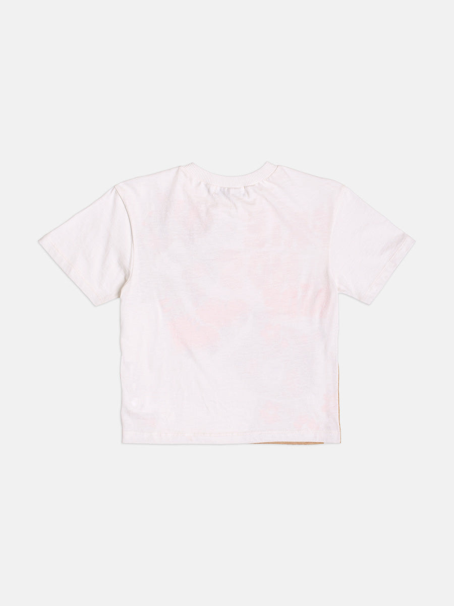 Blusa Infantil Bimbi Inverno Manga Curta Rosa Oncinha Friends