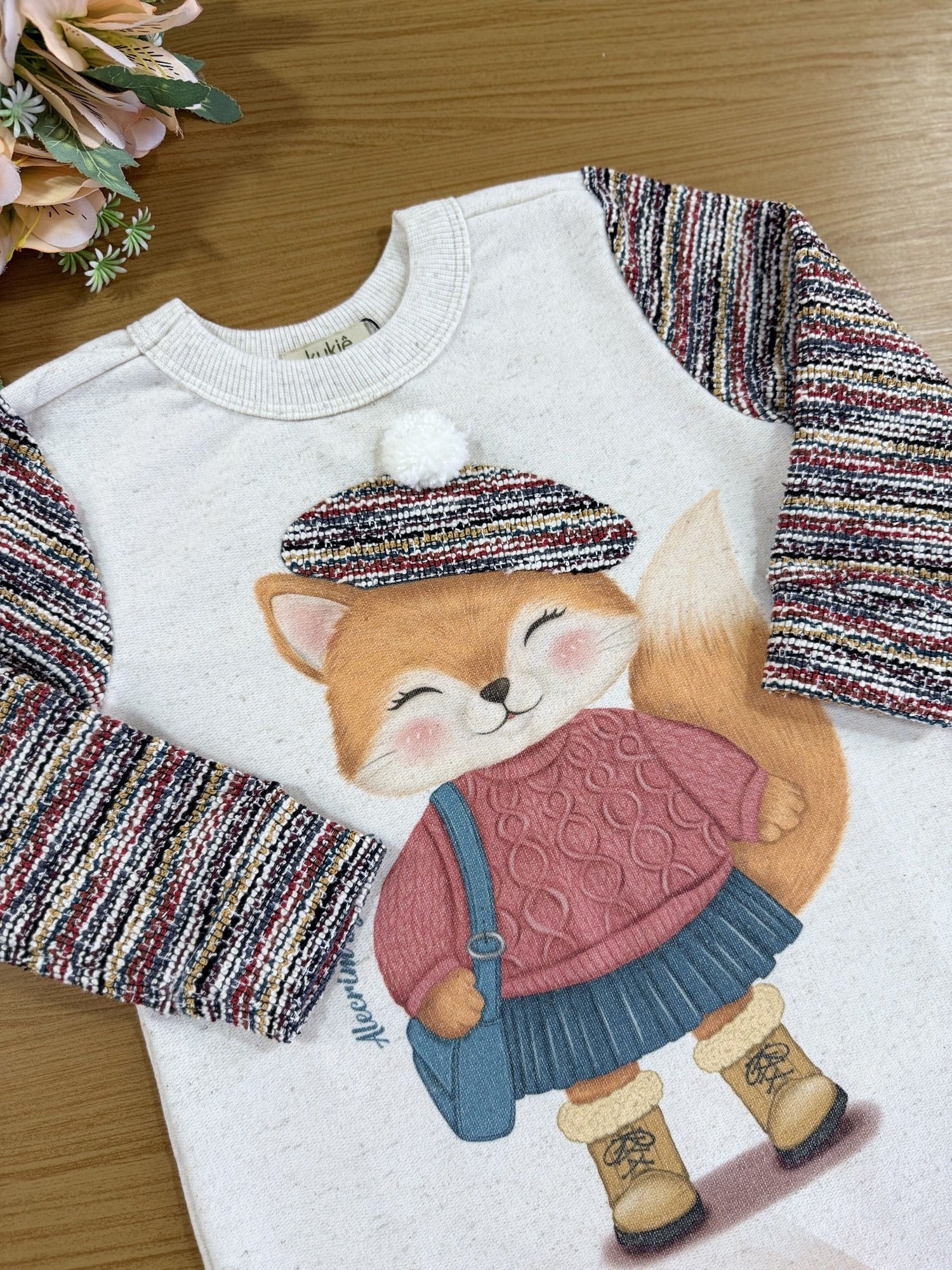 Vestido Infantil Kukie Inverno Raposa