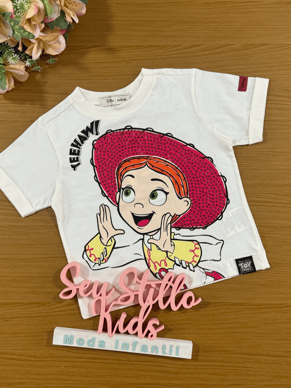 Blusa Infantil Animê Verão Jessie Toy Story Disney