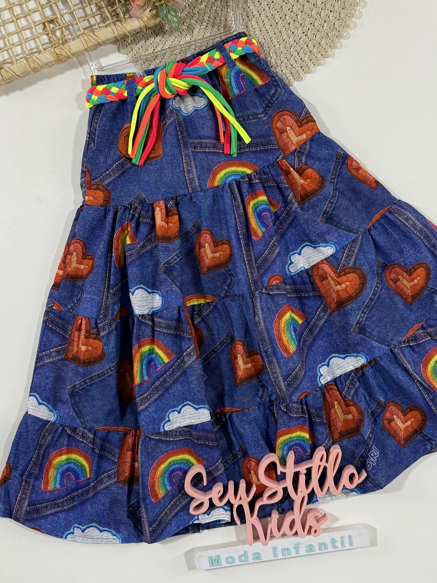 Saia Infantil Siri Kids Diana Siri Love 40050