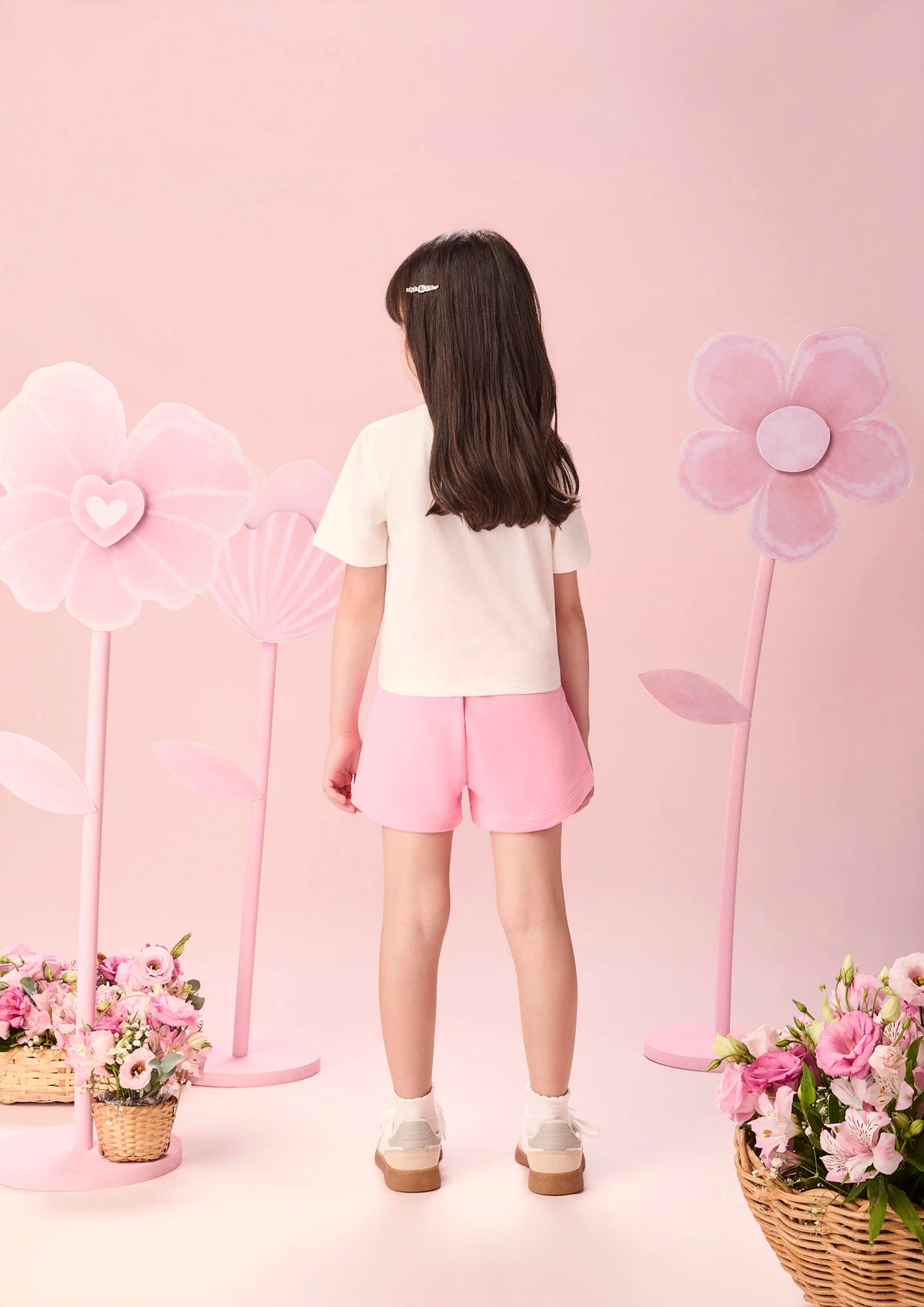 Conjunto Infantil Menia Momi, Shorts Rosa com Strass e Blusa Yeah You