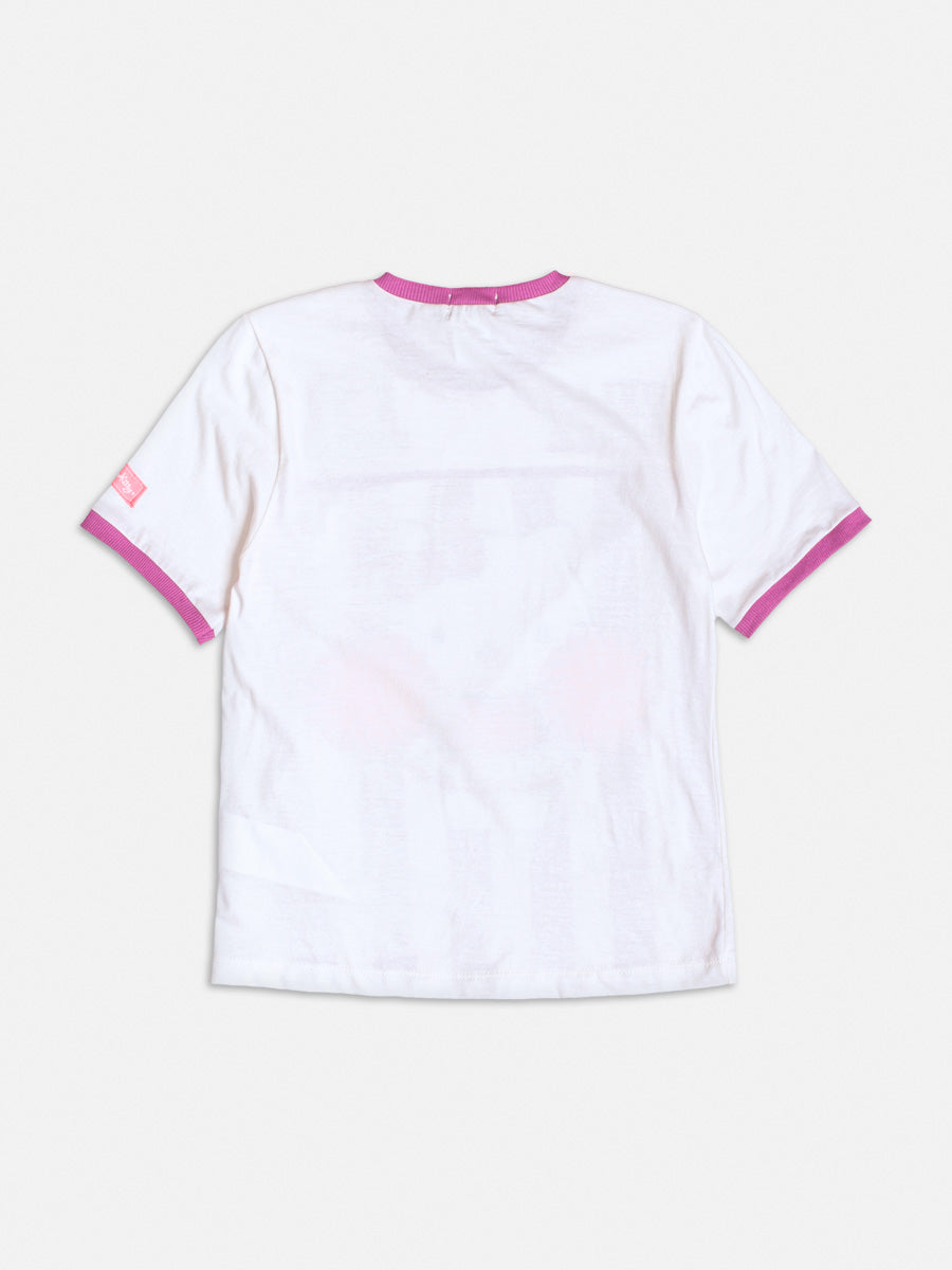 Blusa Infantil Momi Lilás Hello Kitty Lider de Torcida