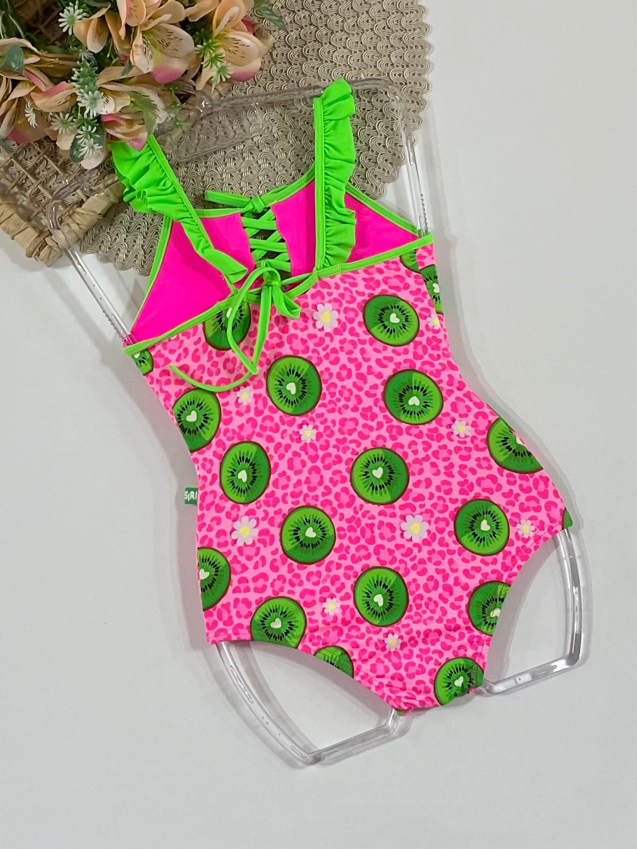 Maiô Infantil Siri Kids Rosa Lana Kiwi 43281