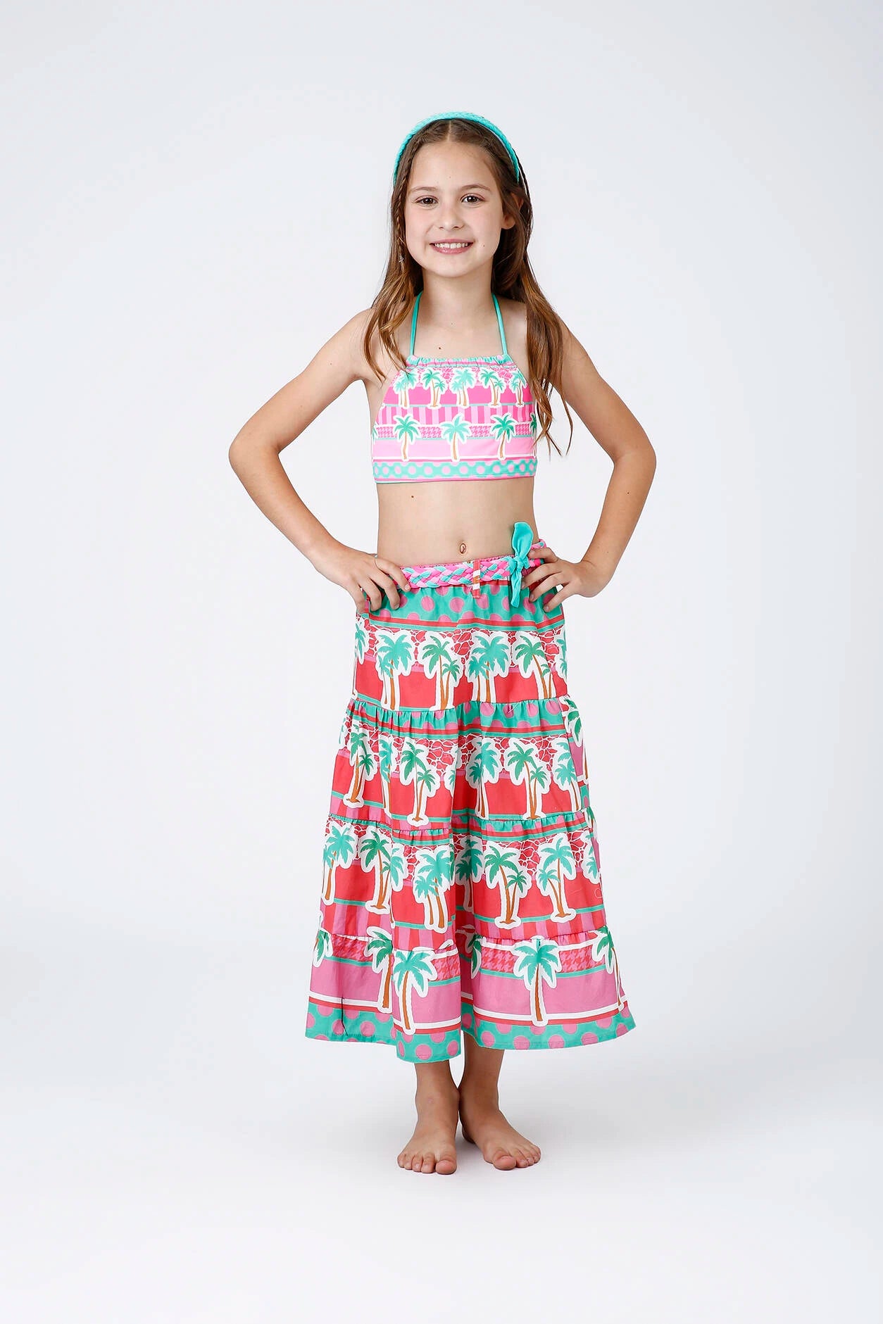 Saia Infantil Siri Kids Colorido Diana Tropicandy 43050