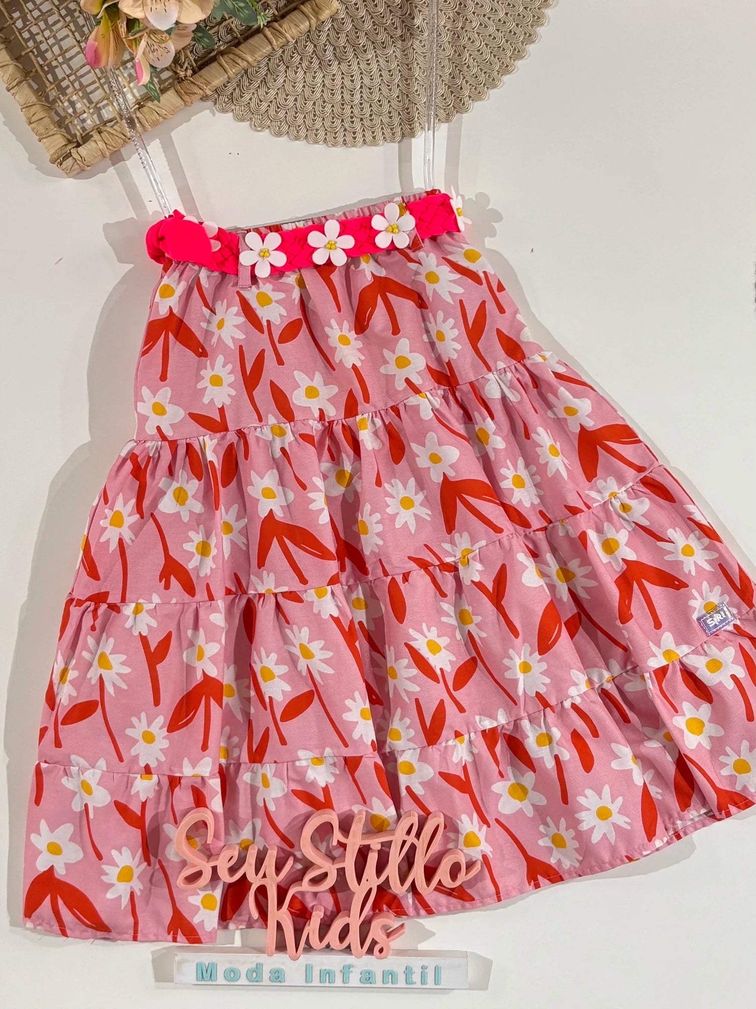 Saia Infantil Siri Kids Rosa Diana Bela 43288