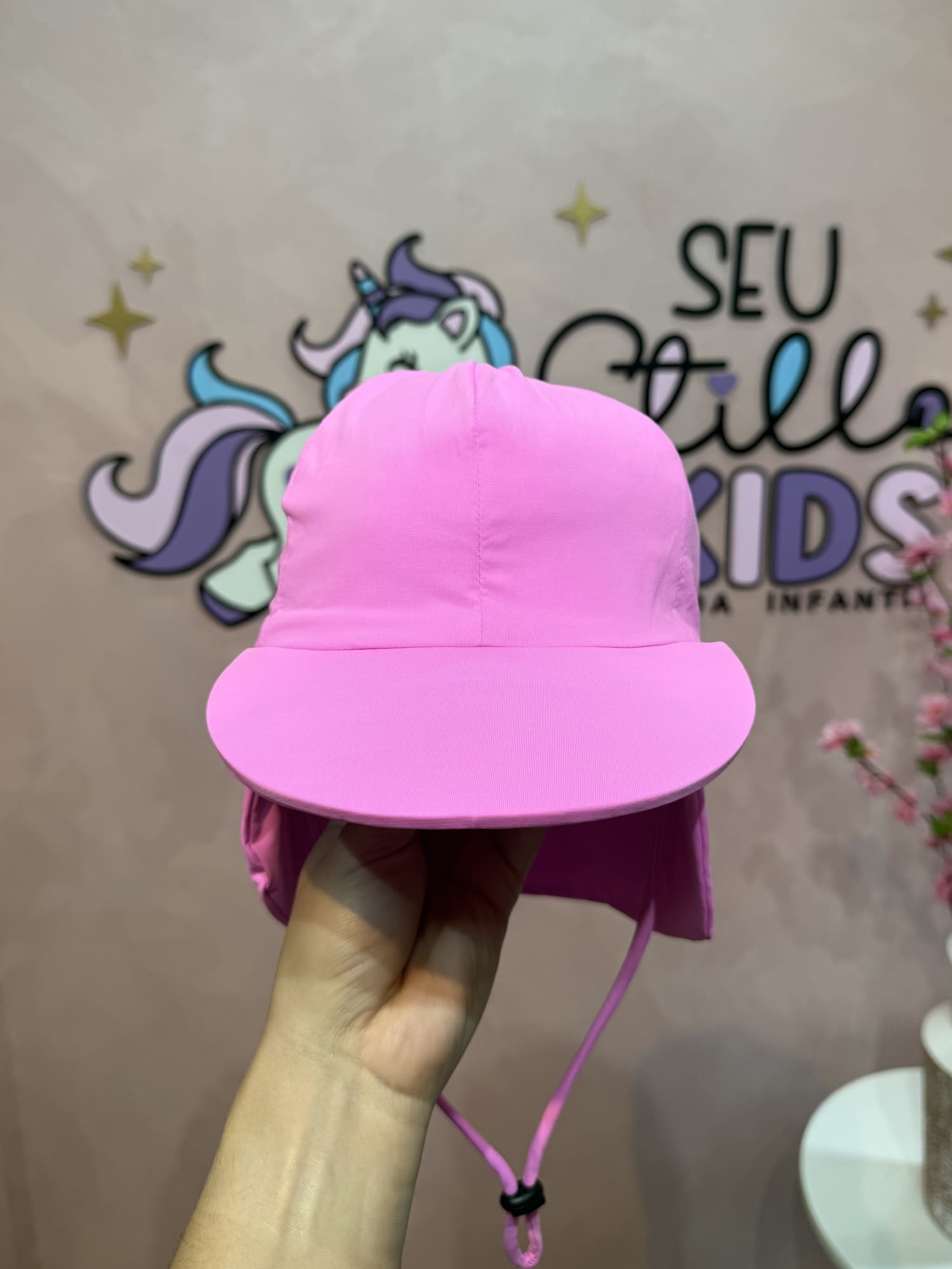 Chapéu Proteção UV infantil Siri Kids Bliss Rosa