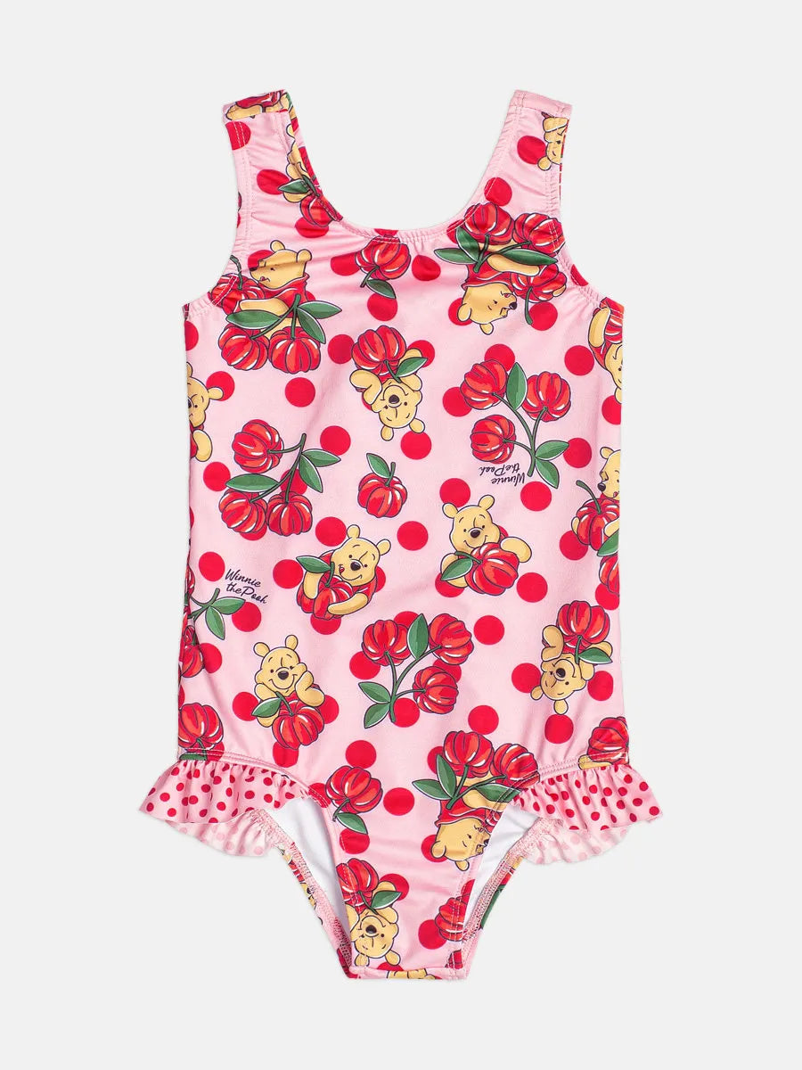 Maiô Infantil Momi Rosa Pitangas Ursinho Pooh