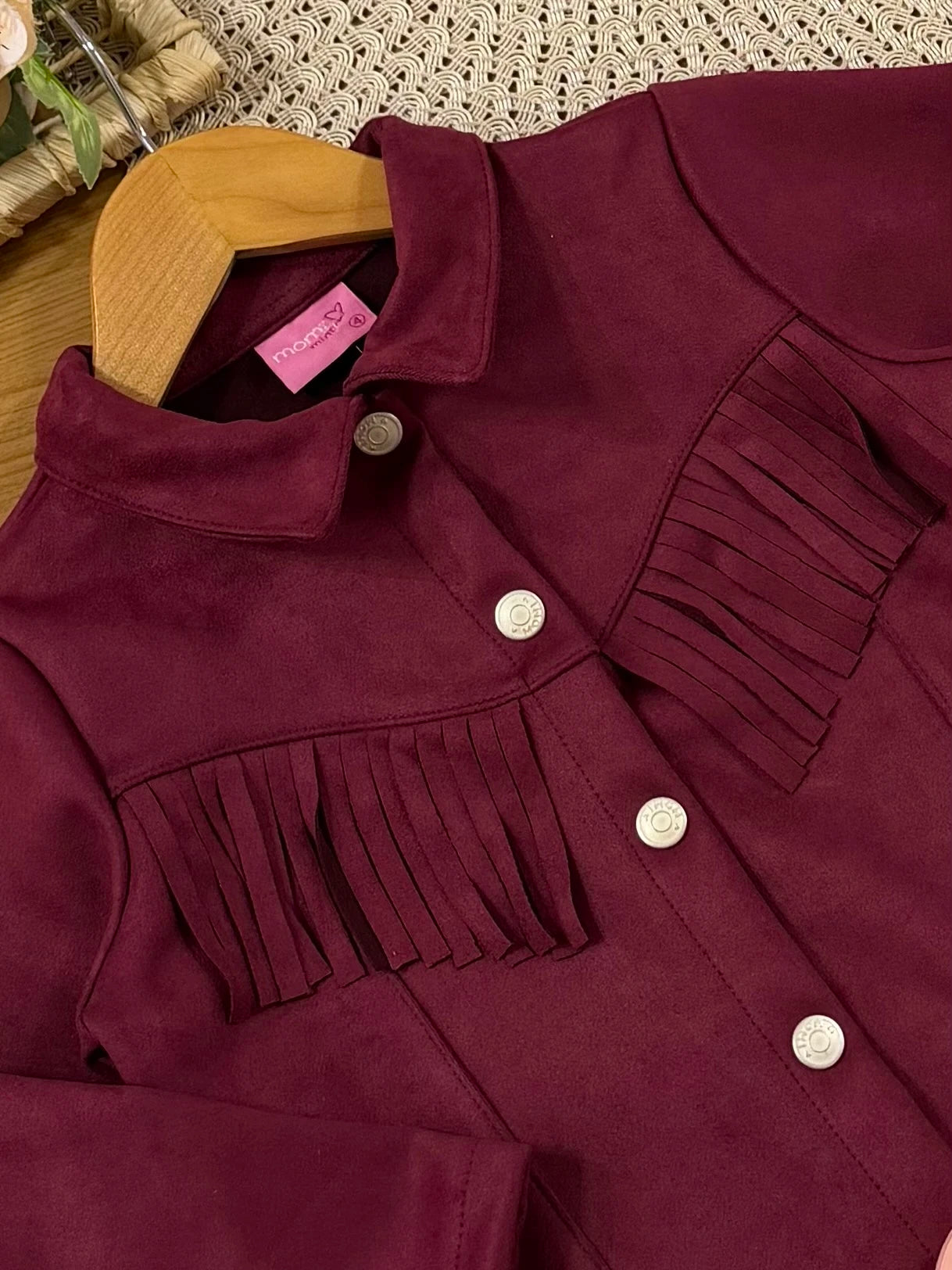 Jaqueta Country Infantil Momi Inverno Vinho