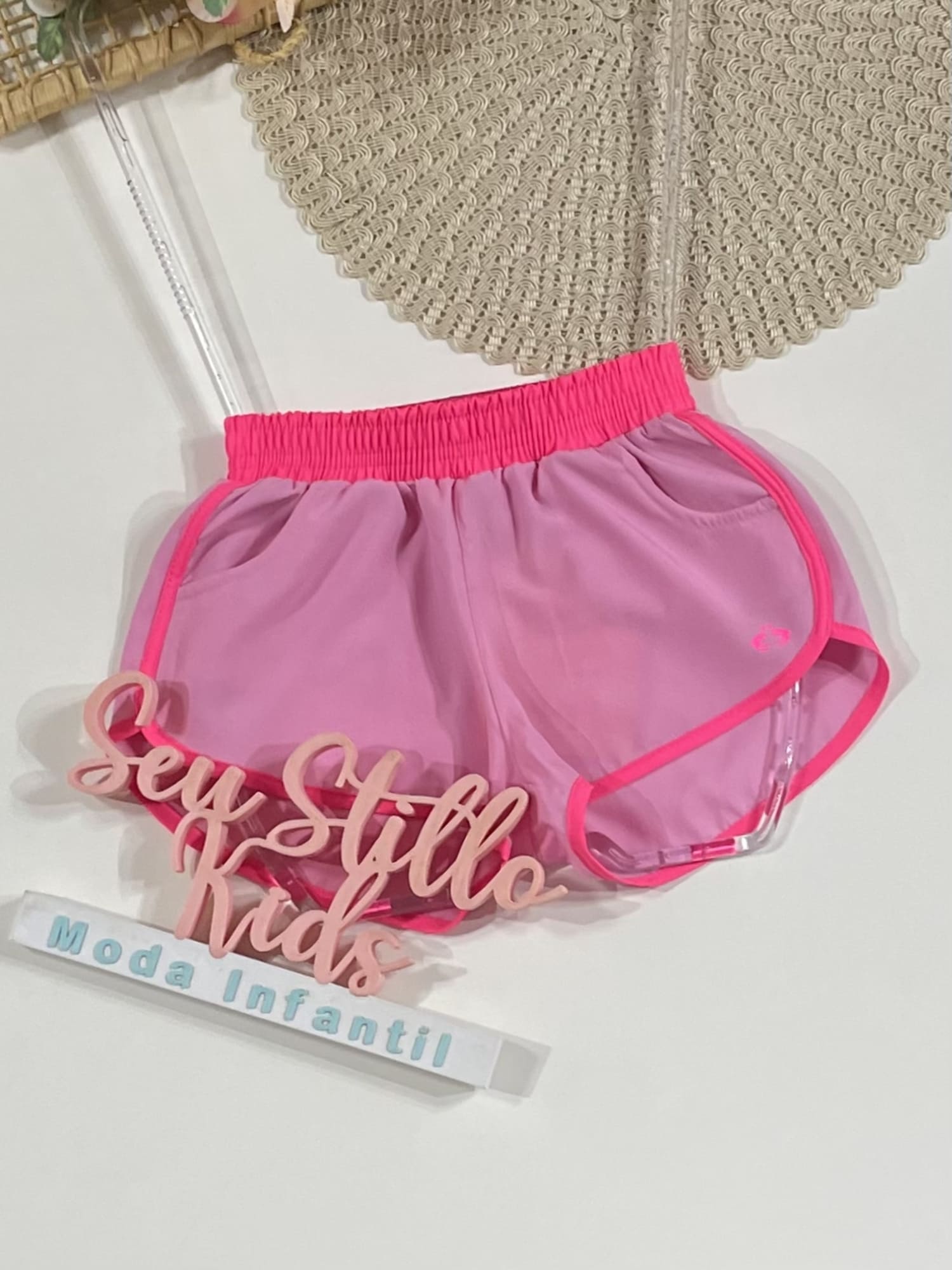 Shorts Infantil Siri Kids Nylon Leticia Ice Cream 40063