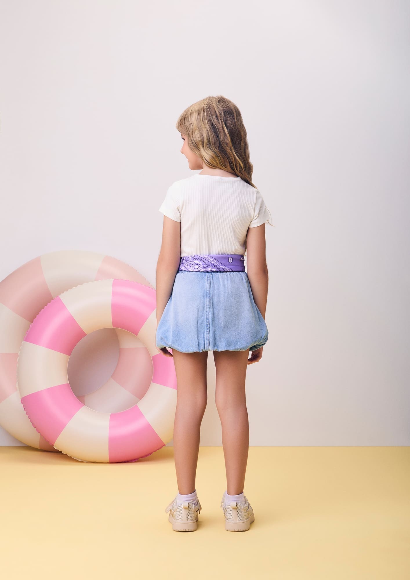 Blusa Infantil Momi Verão Branca Stitch Disney
