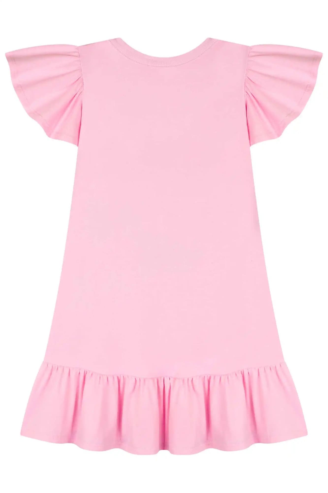 Vestido Infantil Kukiê Verão Rosa Ursinha Musical