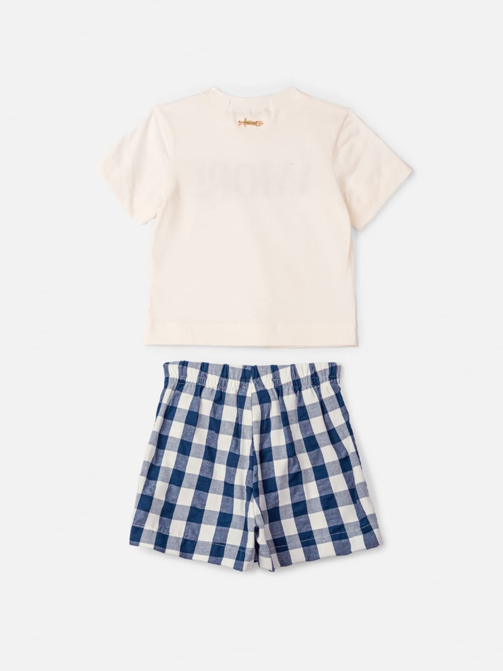 Conjunto Infantil Animê Verão Shorts Saia e Blusa Amore