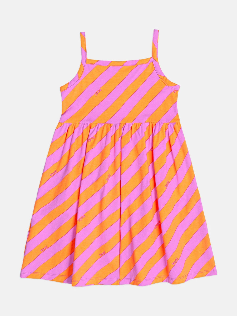 Vestido Infantil Bimbi Listrado Colorido