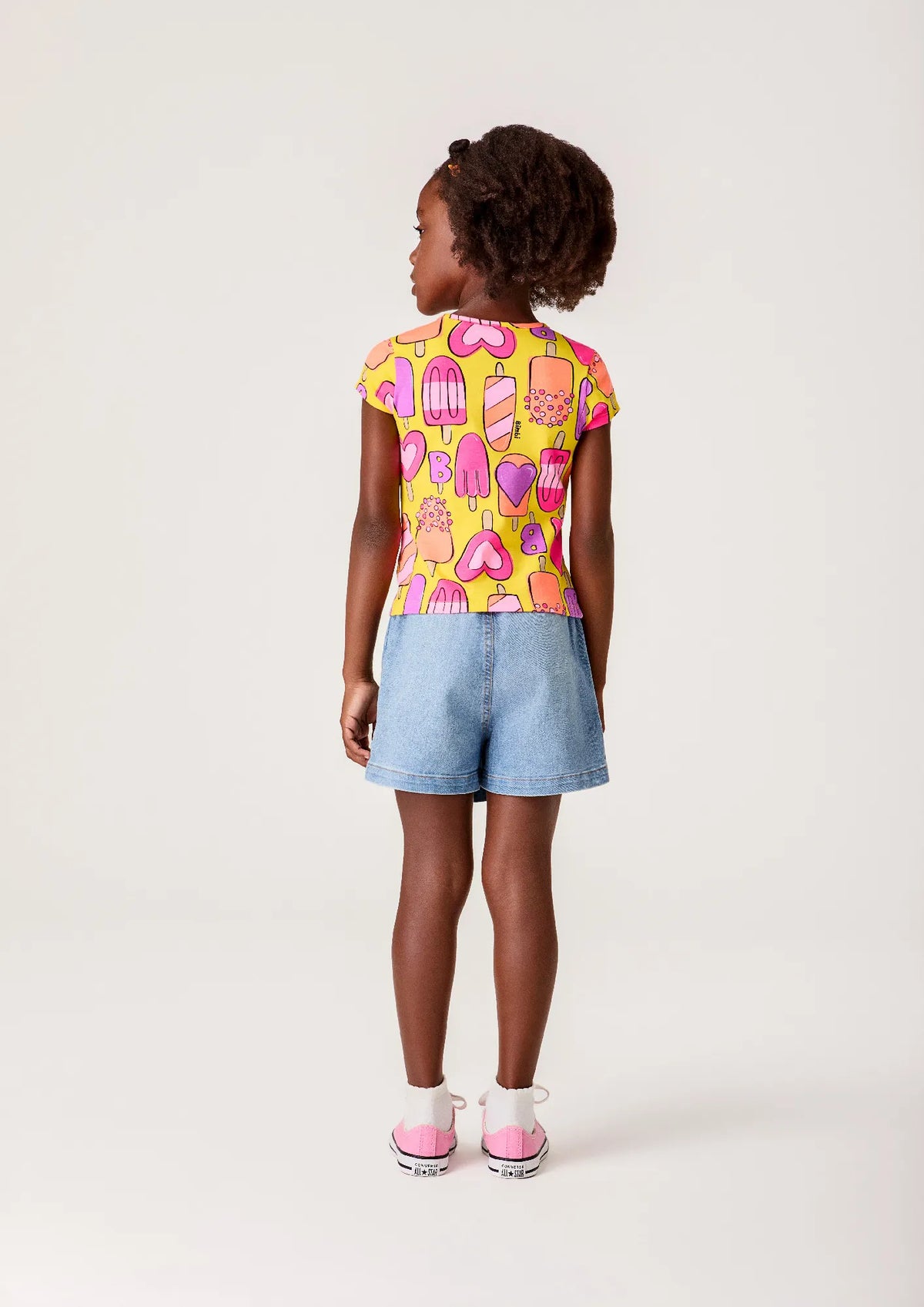 Blusa Infantil Menina Bimbi Amarela Picolé