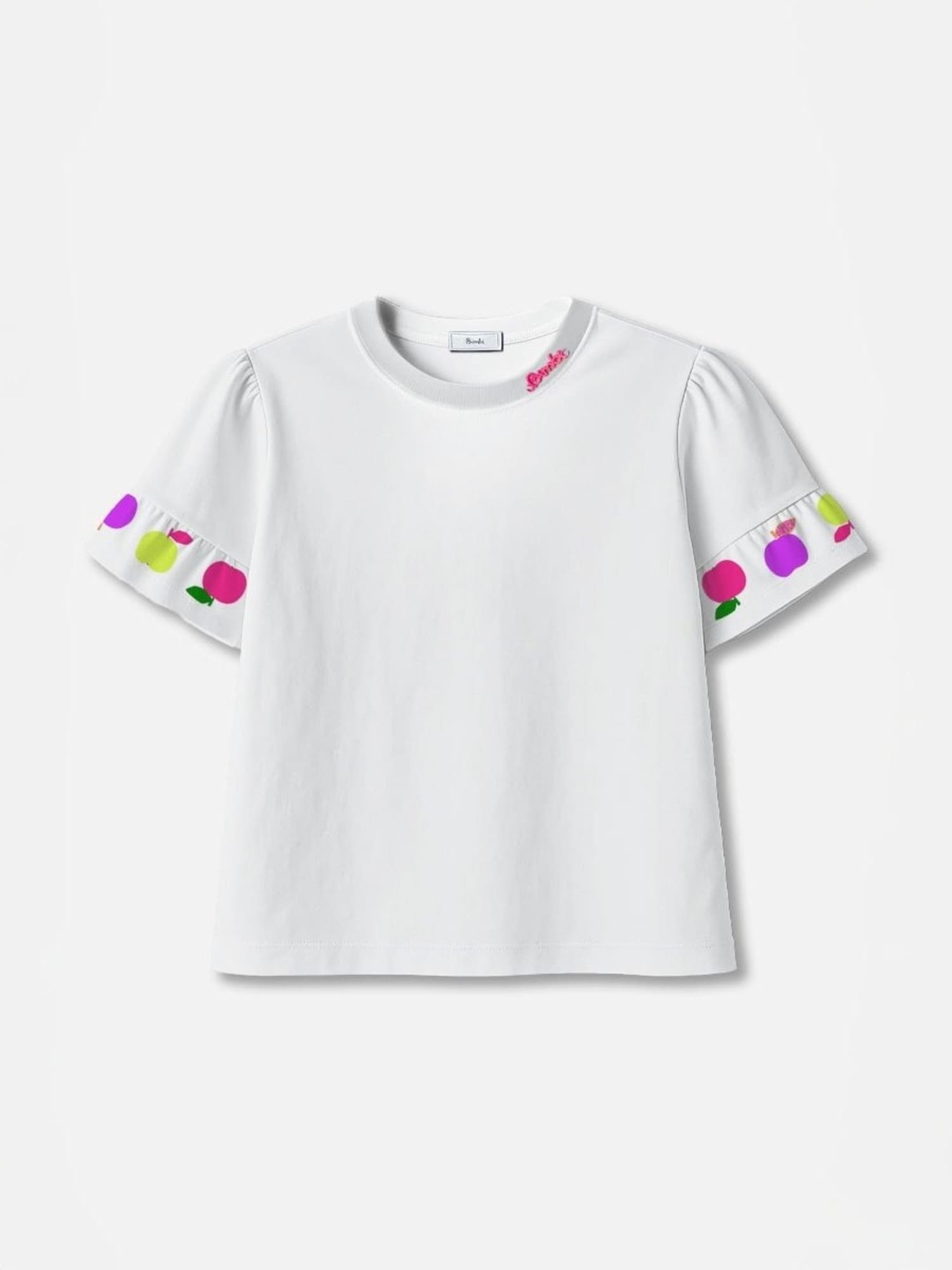 Blusa Infantil Bimbi Verão Branca Maçãzinha