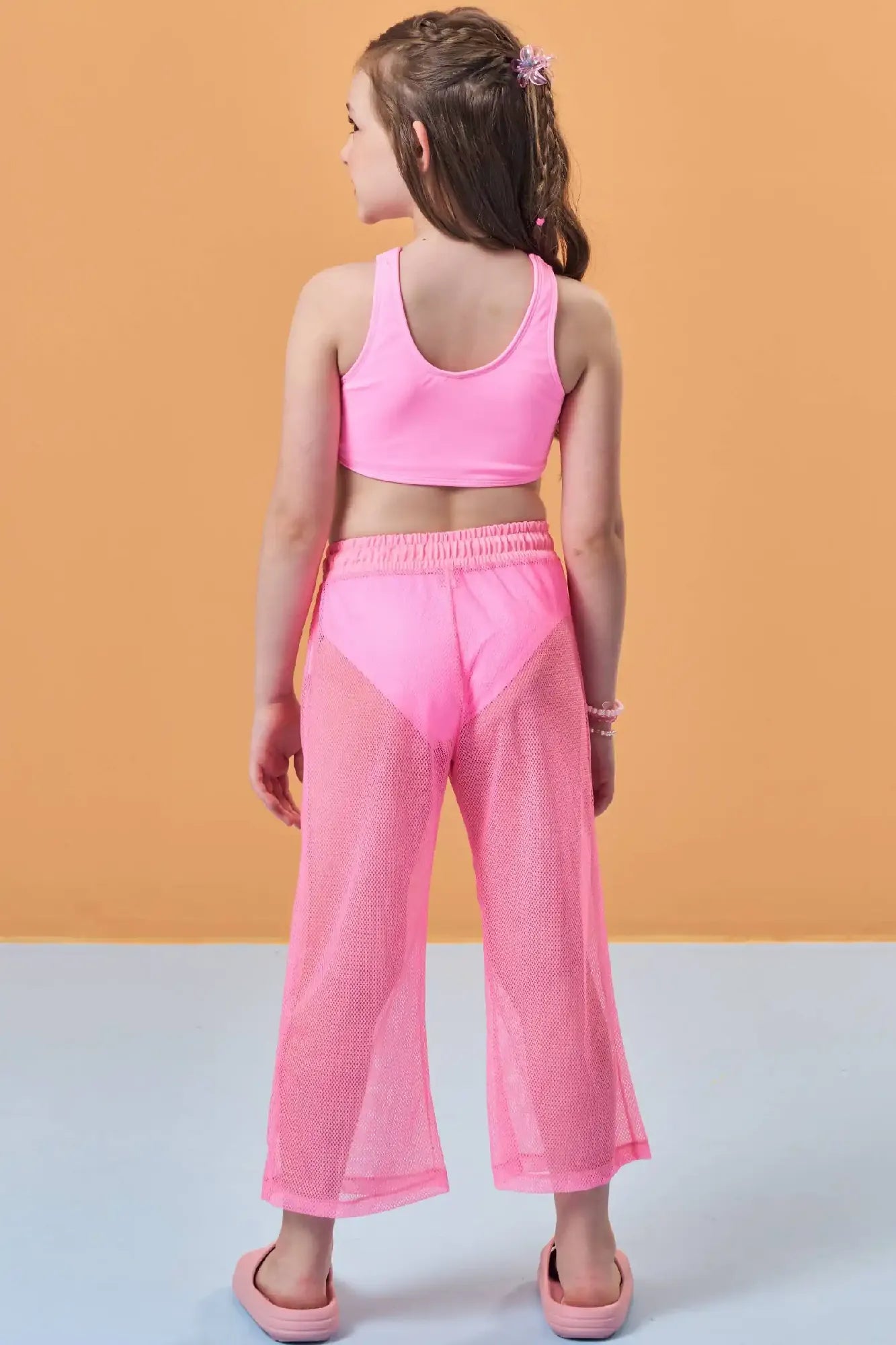 Calça Infantil Menina Kukiê em Tela Rosa